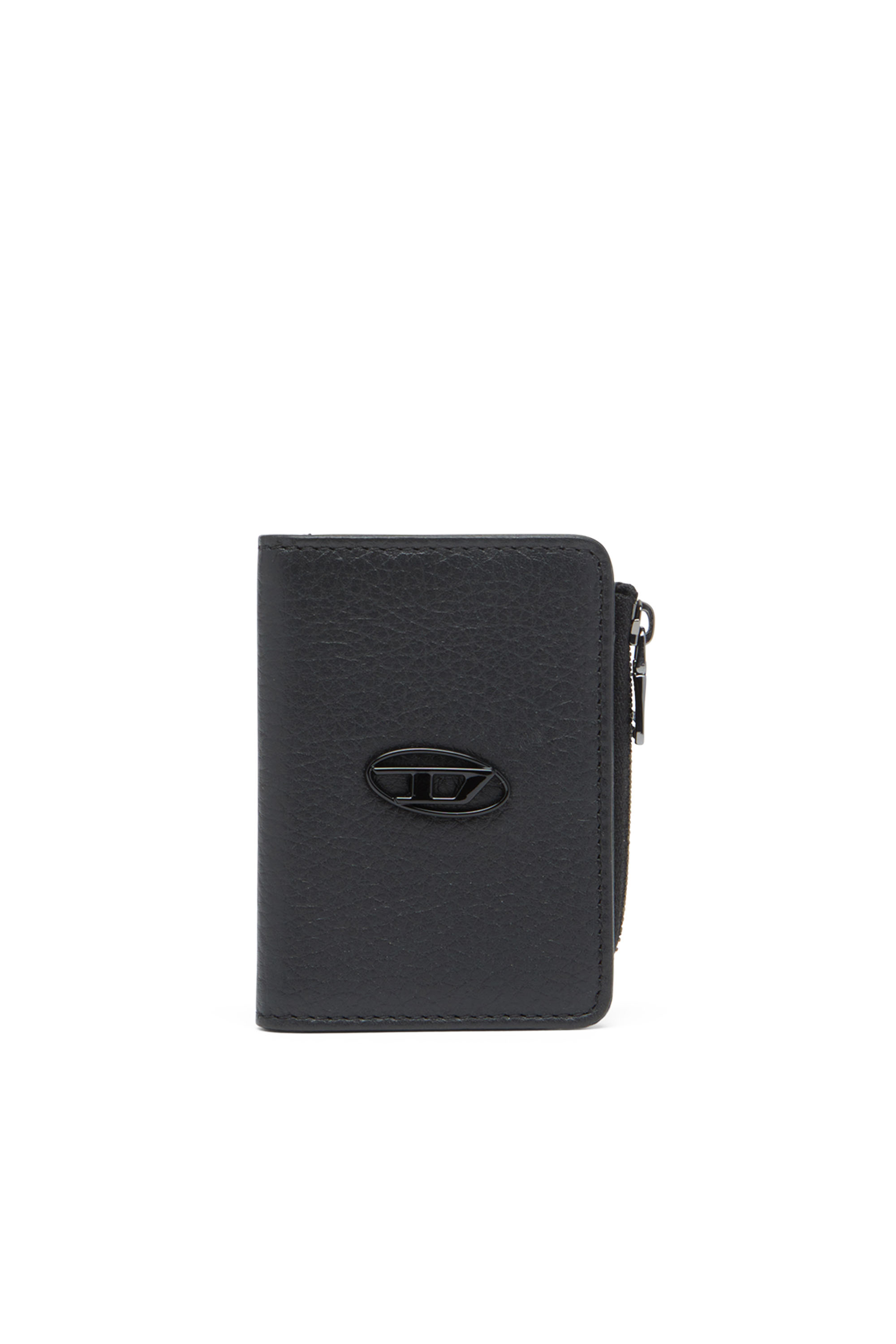 Diesel - HISSU EVO CARD HOLDER L, Male Leather card holder in ブラック - Image 1