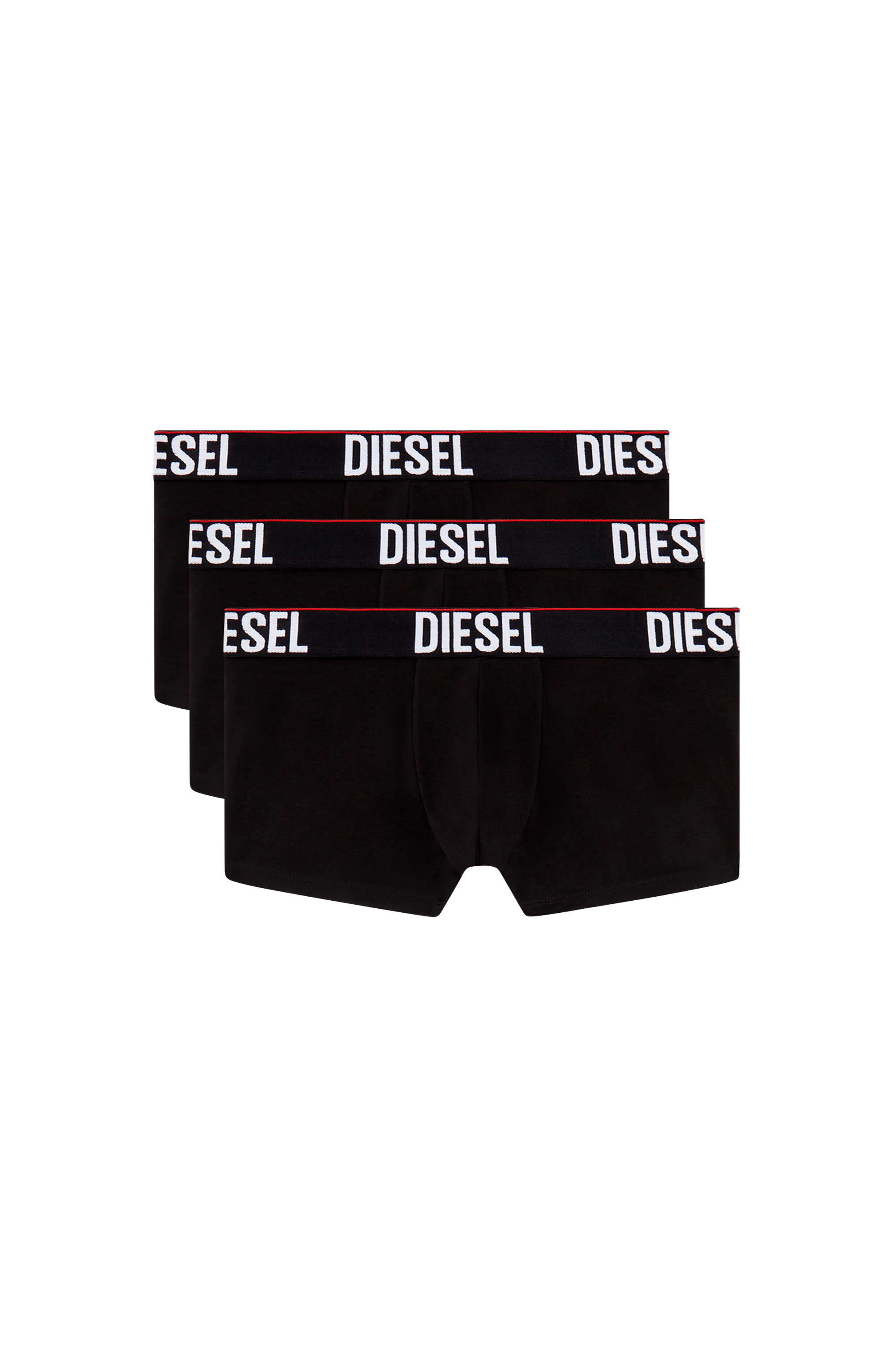 Diesel - UMBX-DAMIENTHREEPACK, Male's Three-pack boxer briefs with tonal waist in ブラック - 1