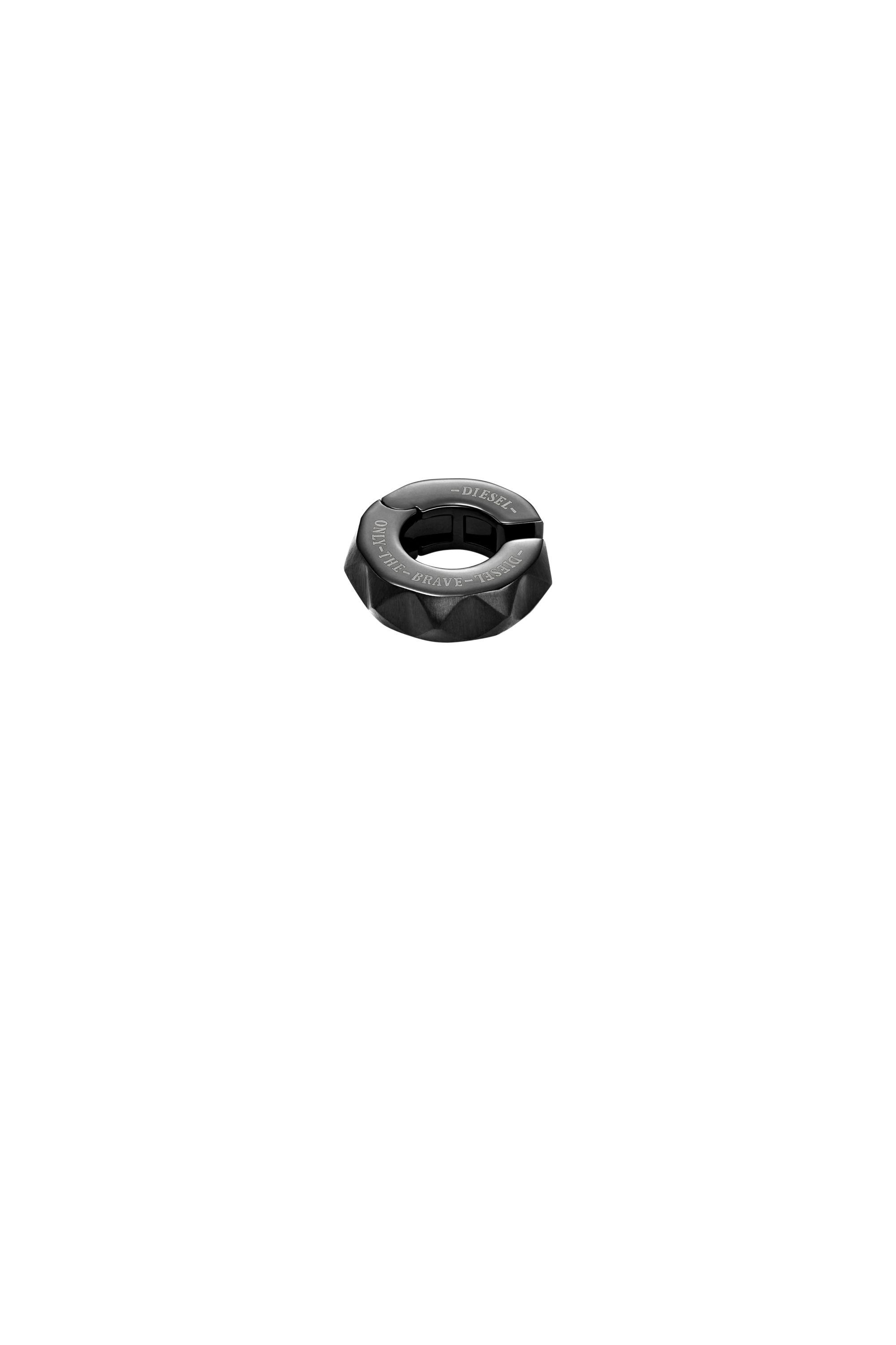 Diesel - DX1556001 JEWEL, Unisex's Black Stainless Steel Cuff Earring in ブラック - 1