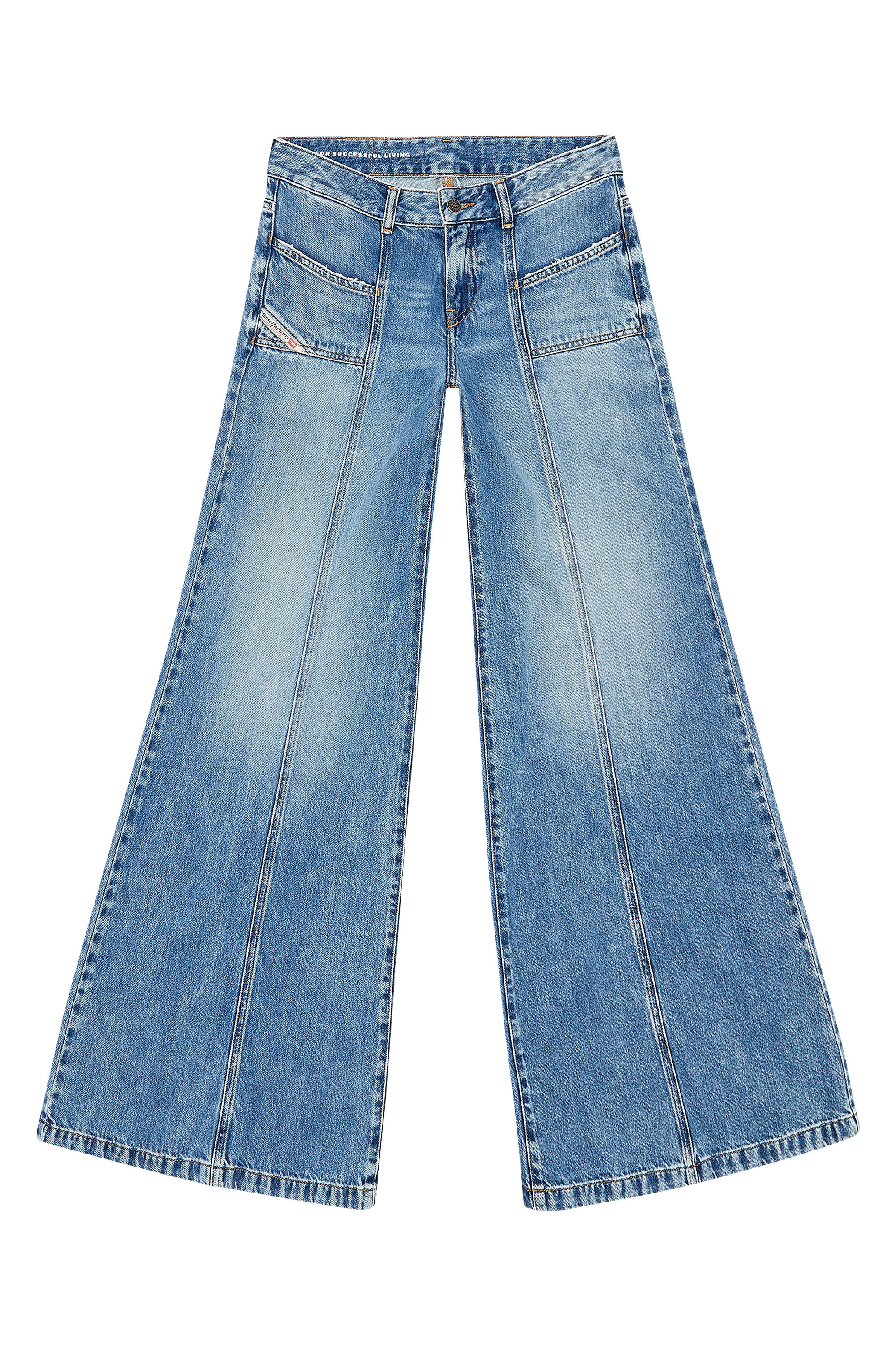 Diesel - Female's Flare Jeans D-Akii 09H95, ミディアムブルー - 3