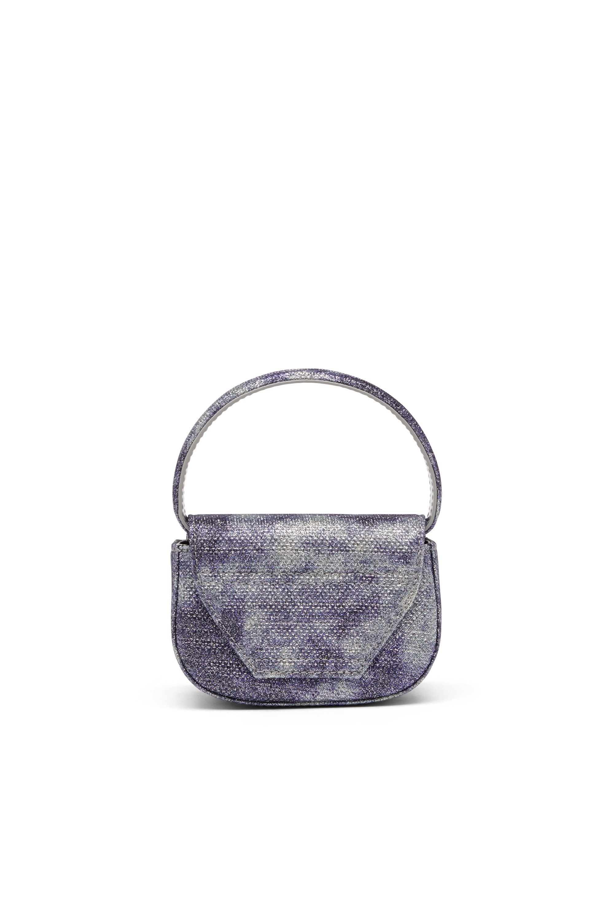 Diesel - 1DR XS, Female's Iconic mini bag in shimmer fabric in ブルー - 2