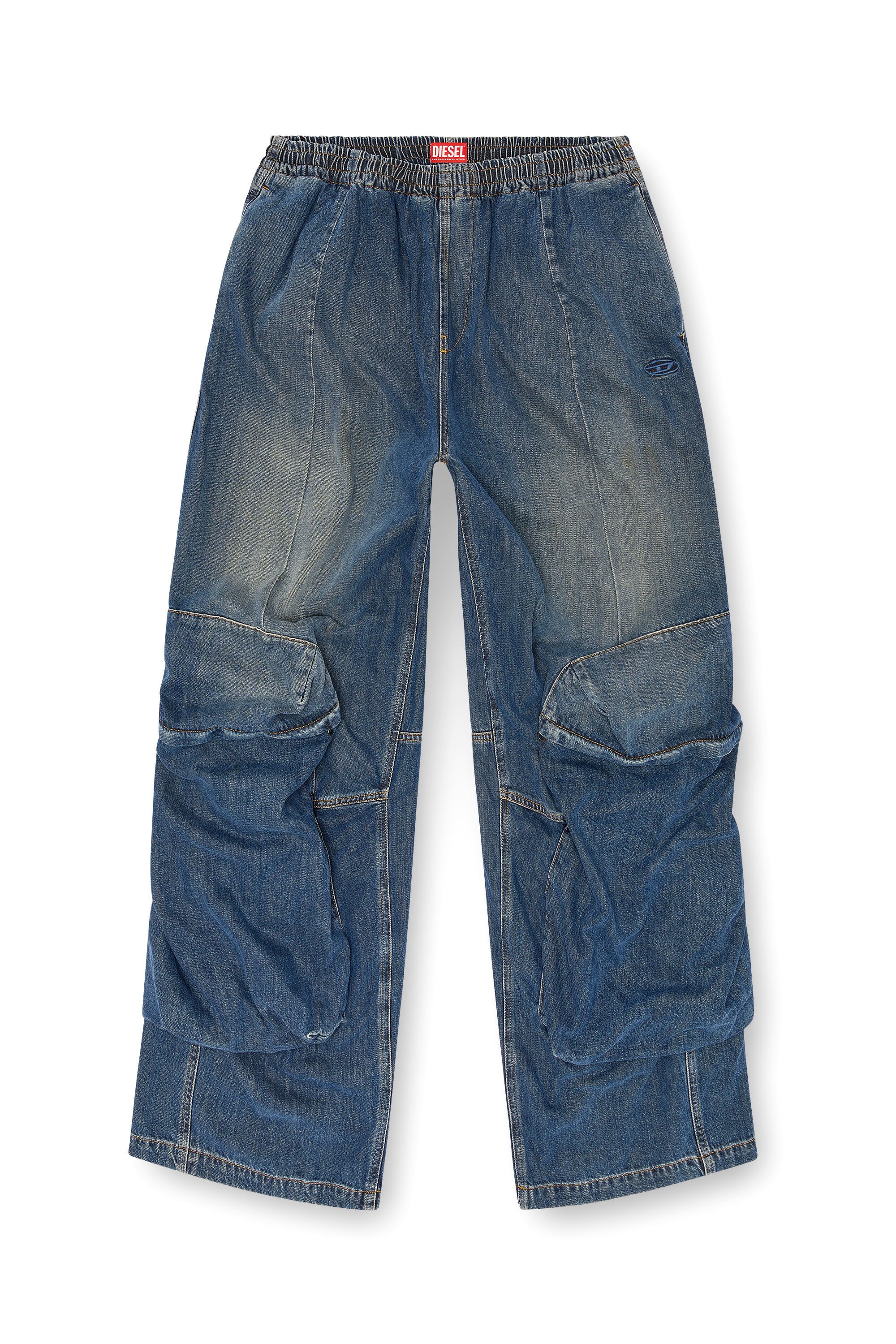 Diesel - Unisex's Relaxed Jeans D-Para 09L14, ミディアムブルー - 3