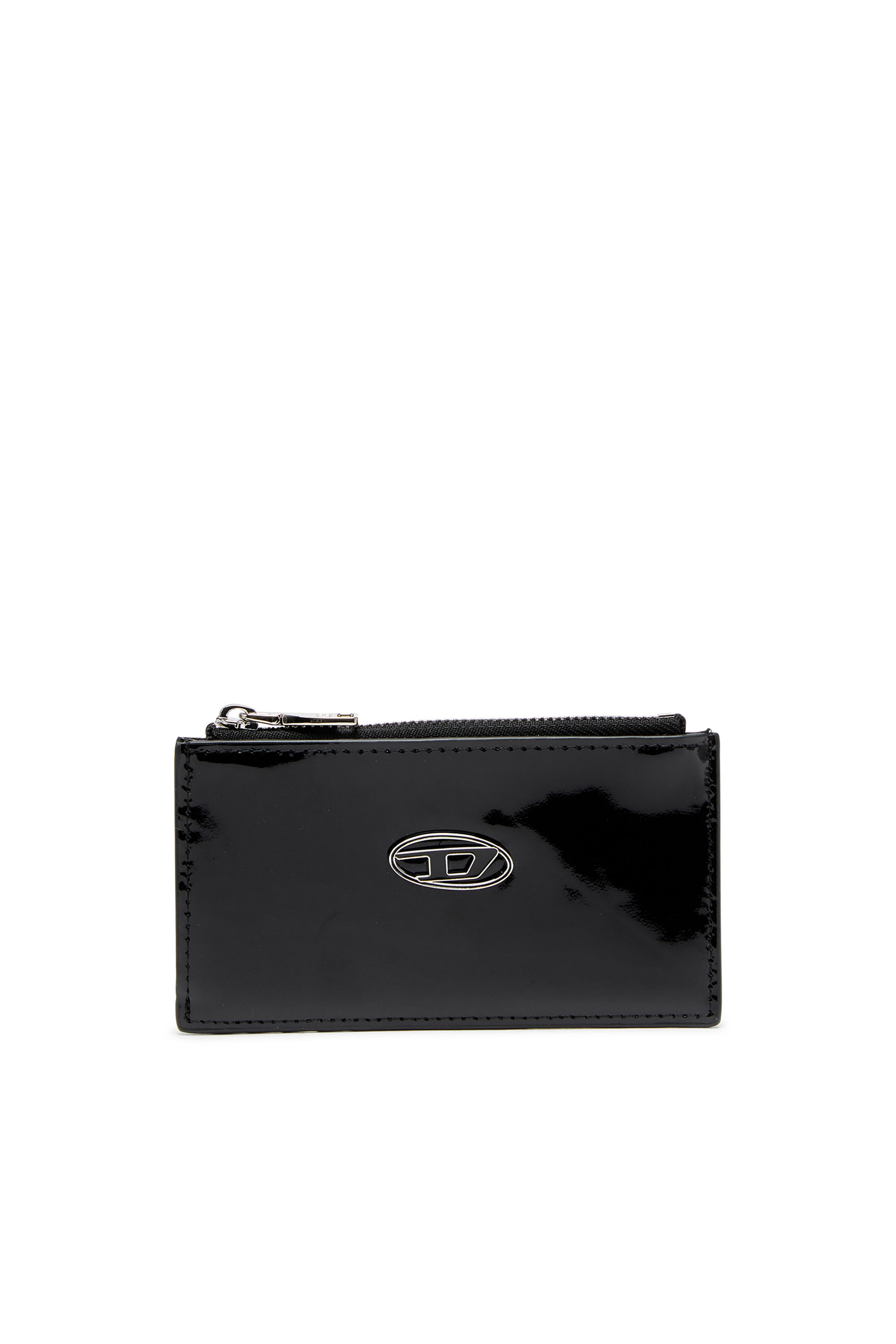 Diesel - PLAY CARD HOLDER III, Female Card holder in glossy leather in ブラック - Image 1
