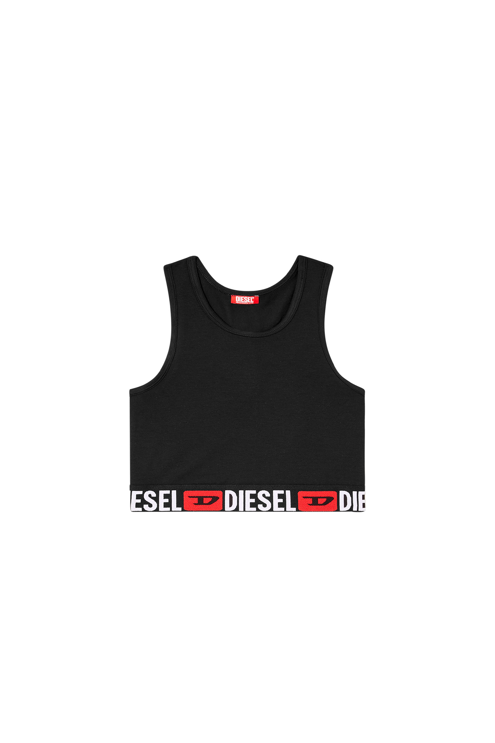 Diesel - SANDRA-D-CORE, Female's Sports bra with logo underband in ブラック - 4