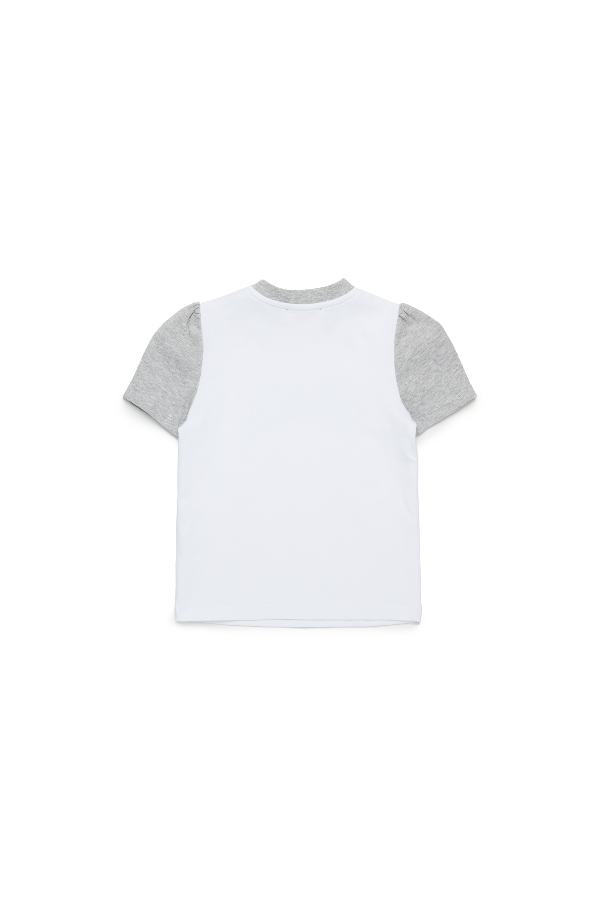 Diesel - TWELB, Female's Colour-block T-shirt with metallic logo in ホワイト - 2