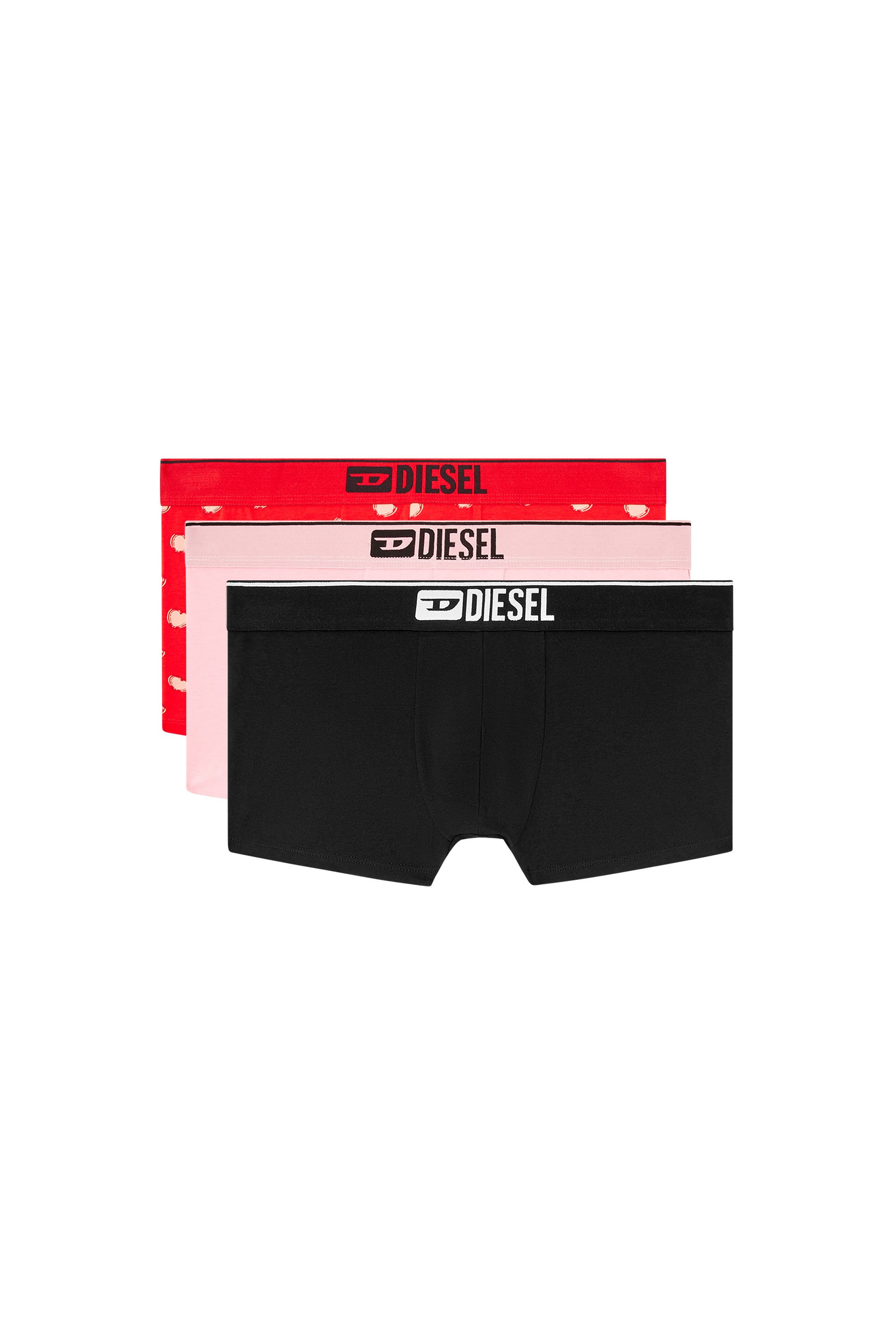 Diesel - DAMIEN-GFT-3PACK, Male's Three-pack boxer briefs with heart motif in ブラック/レッド - 1