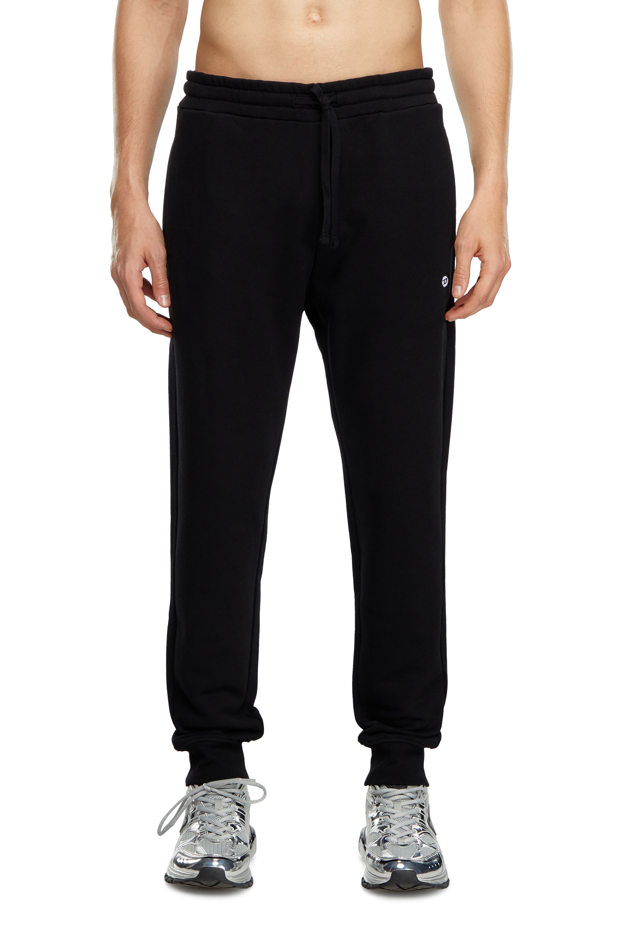 Diesel - P-TARY-DOVAL-PJ, Male Track pants with Oval D patch in ブラック - Image 1