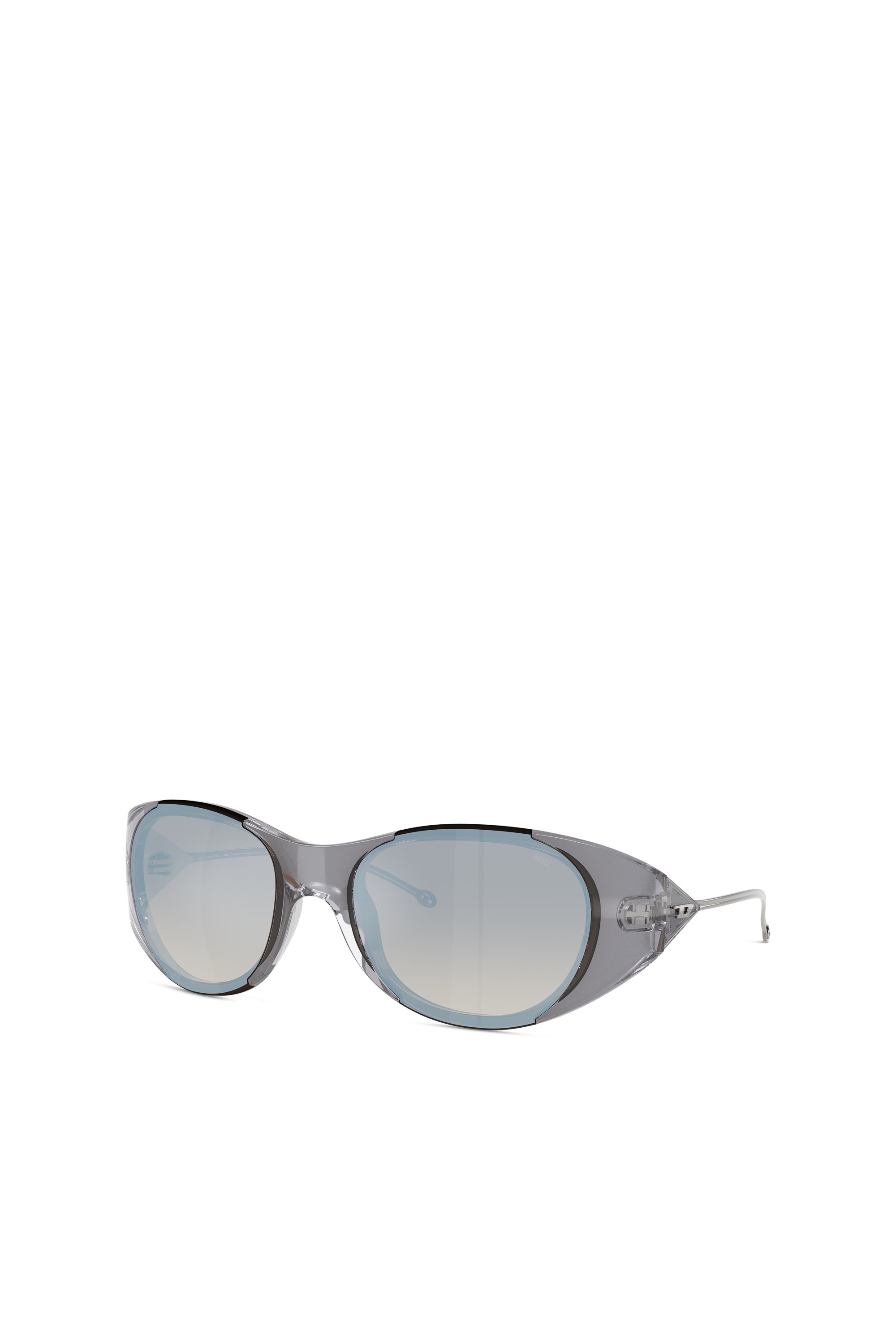 Diesel - 0DL3003, Unisex's Iconic oval sunglasses in ライトグレー - 4