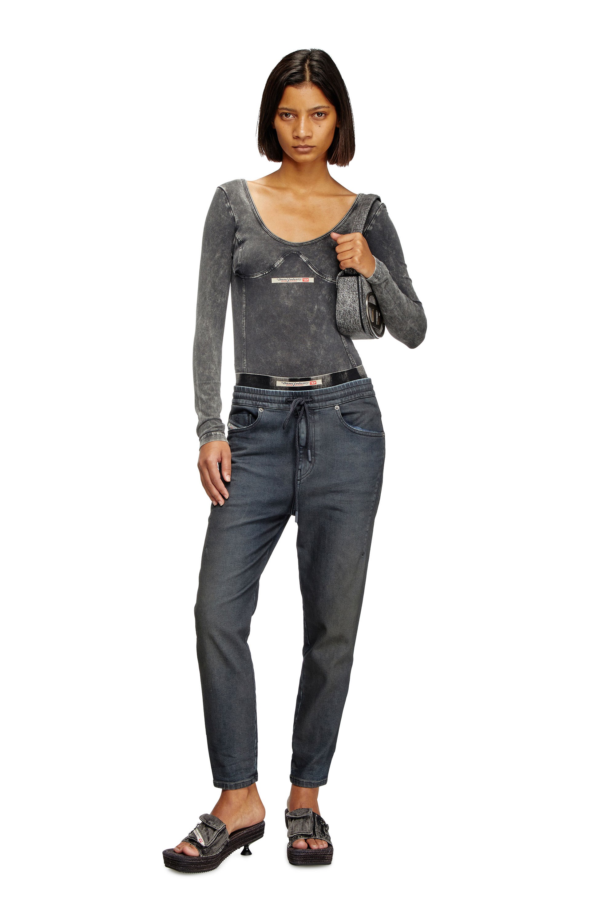 Diesel - Female's Regular 2041 D-Fayza Joggjeans® 09L13, ダークブルー - 2