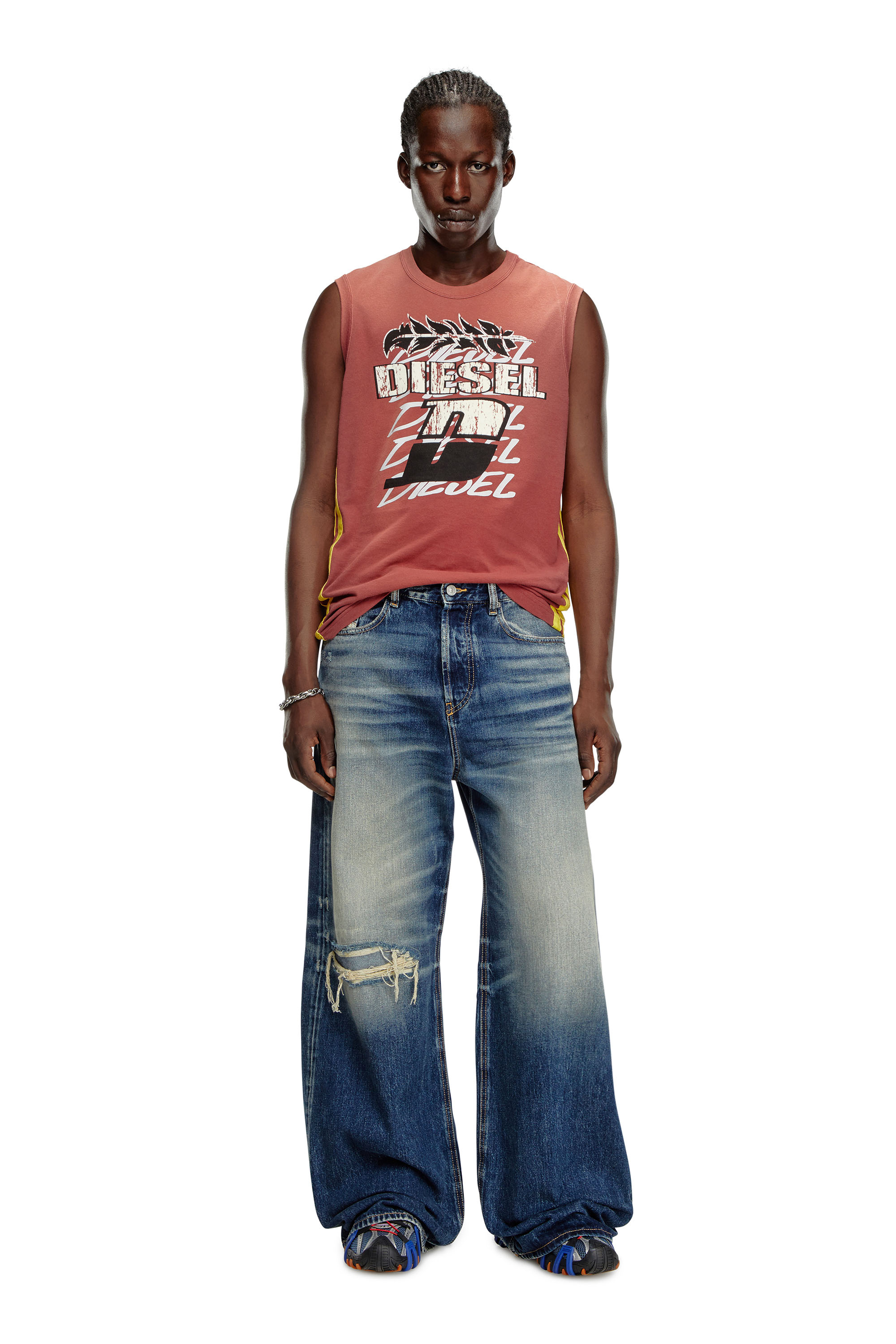 Diesel - Male Straight Jeans D-Rise 09J95, ダークブルー - Image 1