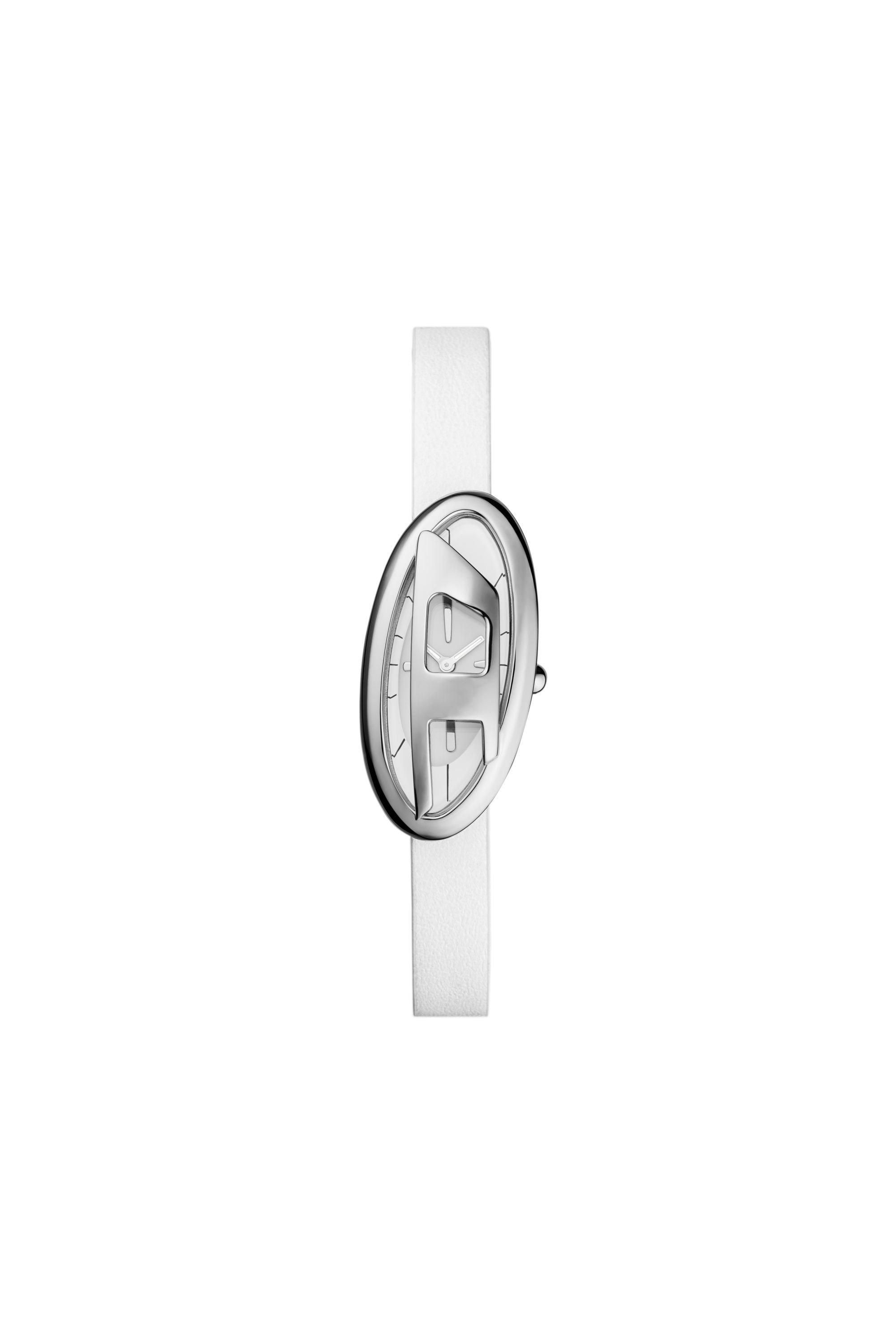 Diesel - DZ5613 WATCH, Female's D-Era Two-Hand White Leather Watch in ホワイト - 1