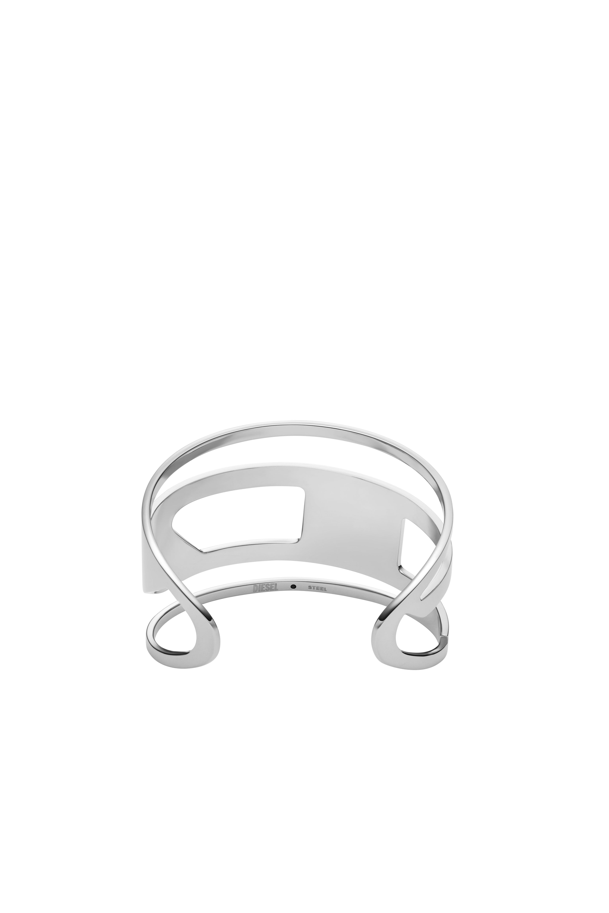 Diesel - DX1480, Unisex Stainless steel cuff bracelet in シルバー - Image 2