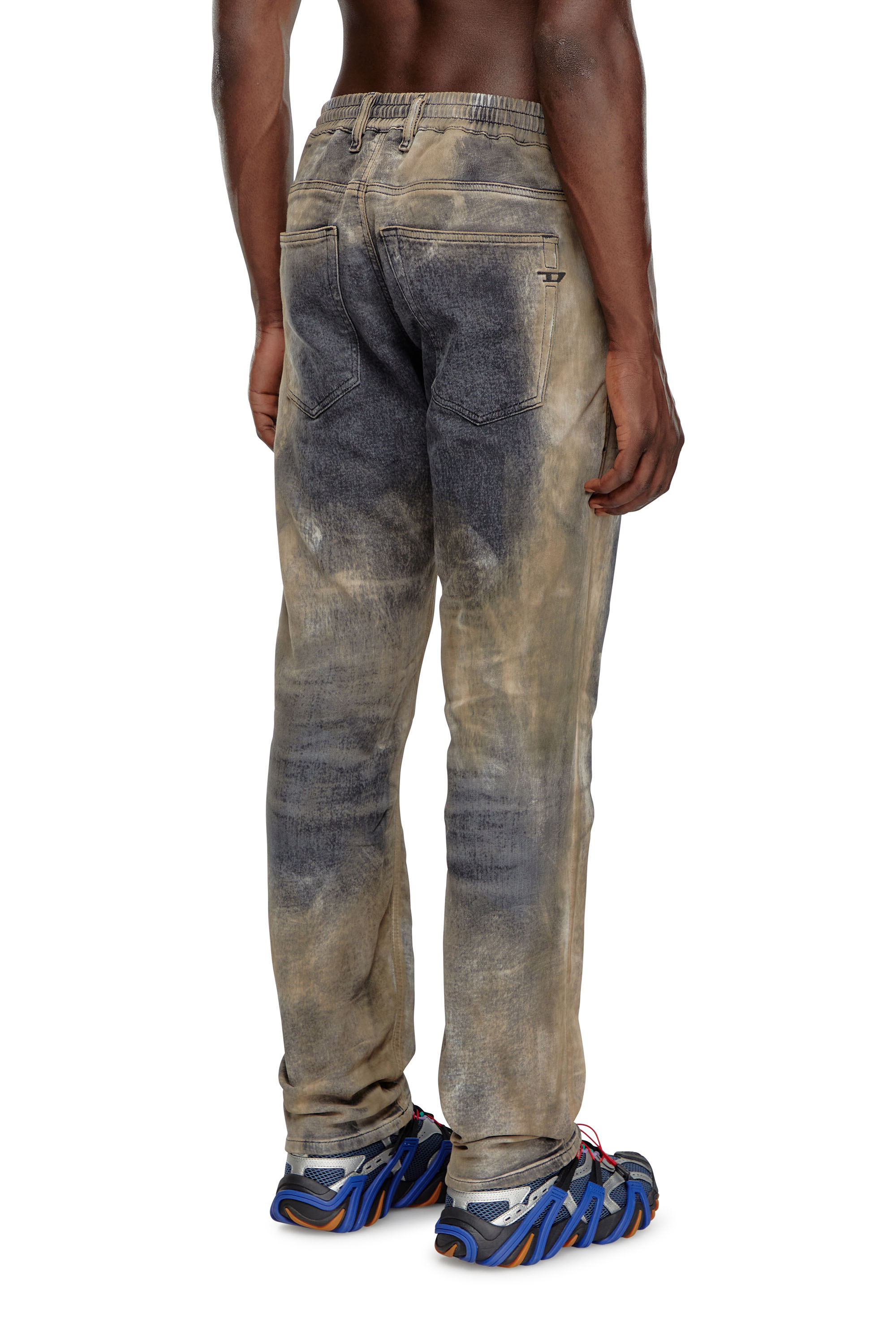 Diesel - Male's Regular 2030 D-Krooley Joggjeans® 068NP, ブラック/ダークグレー - 4