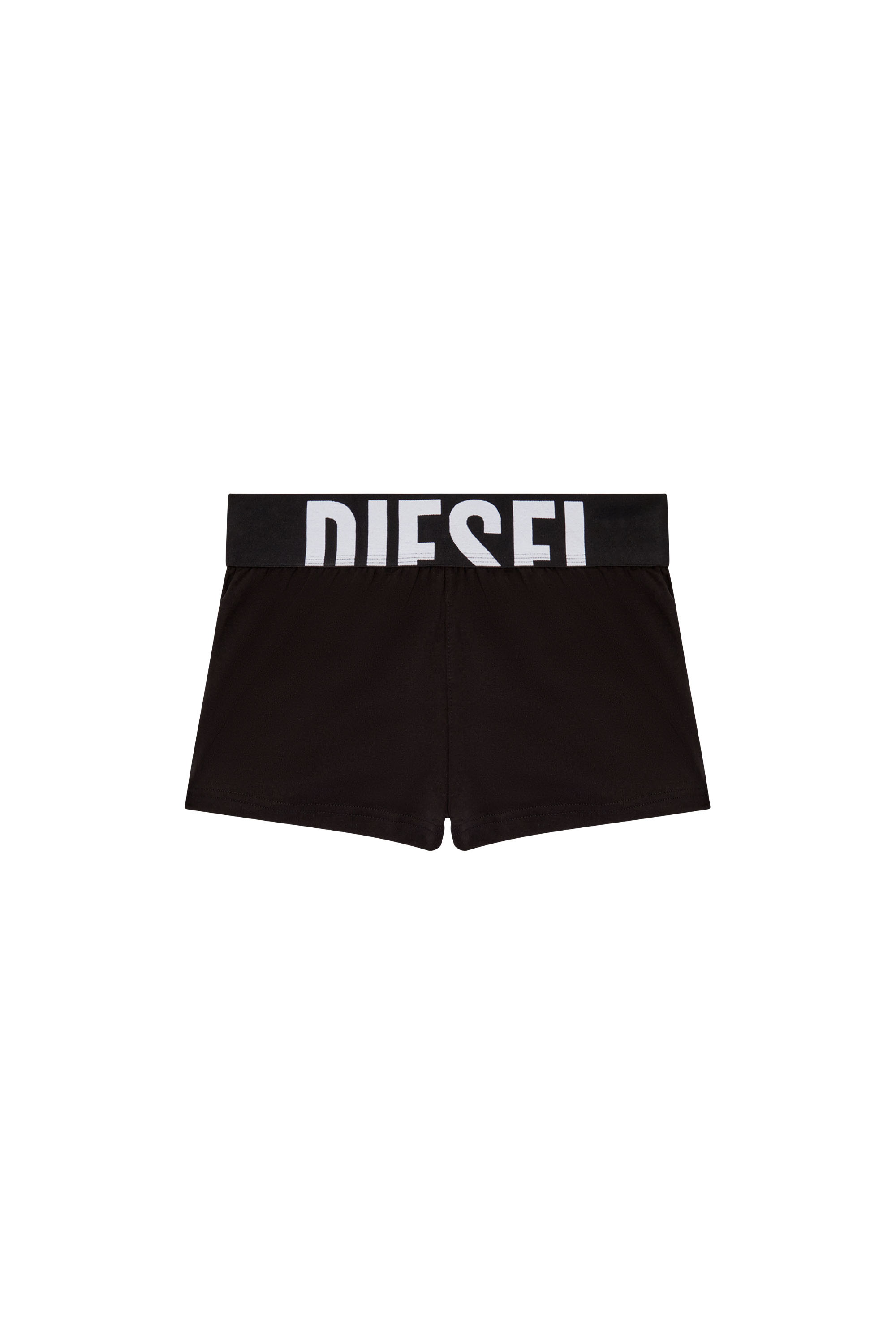 Diesel - ARIANNA-D-POP, Female's Terry cotton shorts with cut-off logo in ブラック - 4