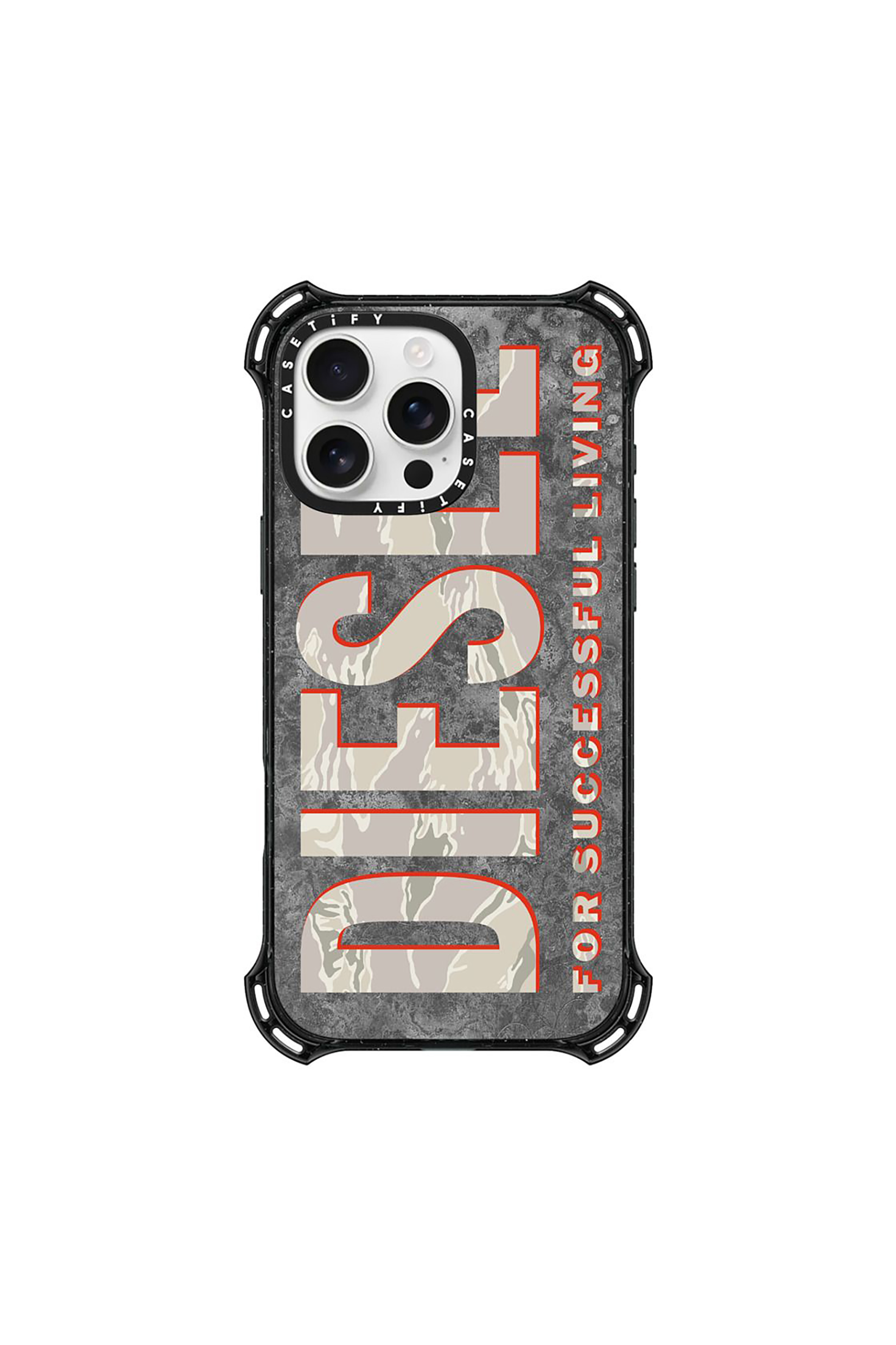 Diesel - 60311 CASETIFY MOULDED CASE, Unisex's IPHONE 16 PRO MAX in ブラウン/ホワイト - 1