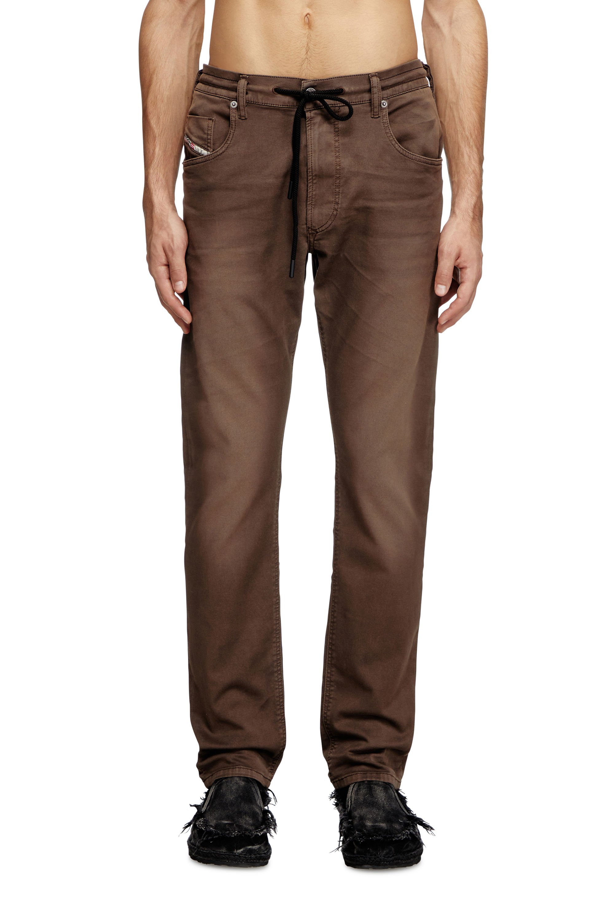 Diesel - Male's Regular 2030 D-Krooley Joggjeans® 0670M, Brown - 1