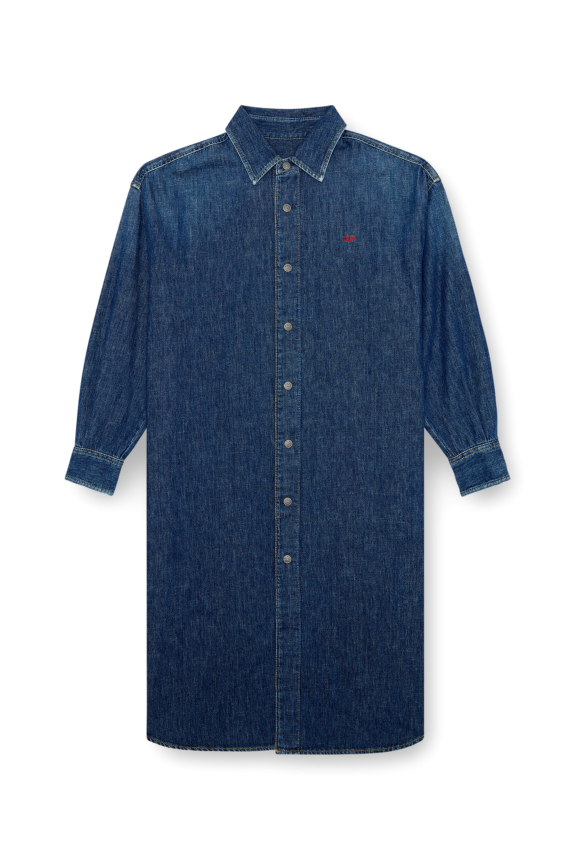 Diesel - DE-DALIS, Female Shirt dress in denim in ブルー - Image 3