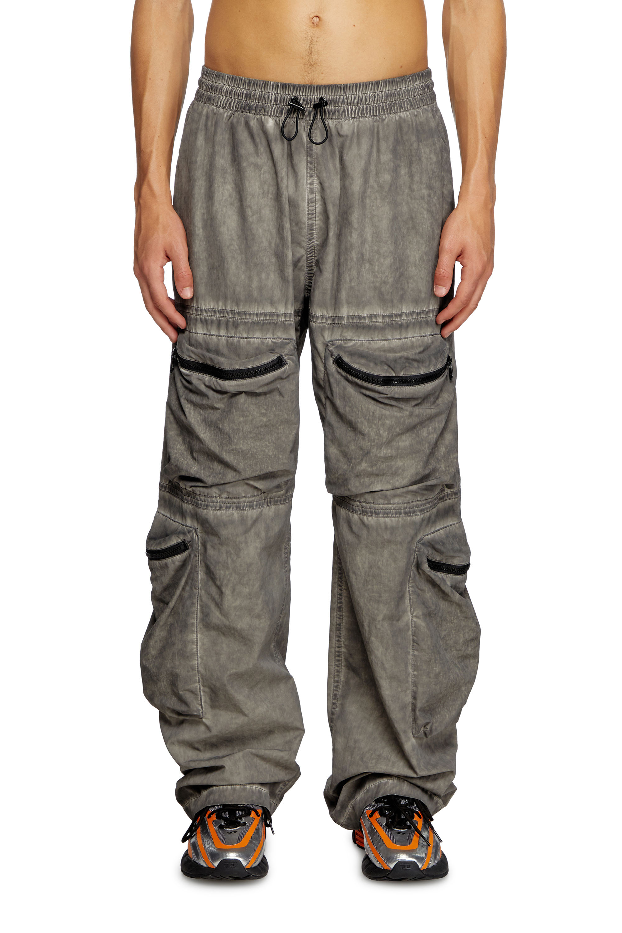 Diesel - P-NOODE-A, Male's Utility pants in グレー - 1