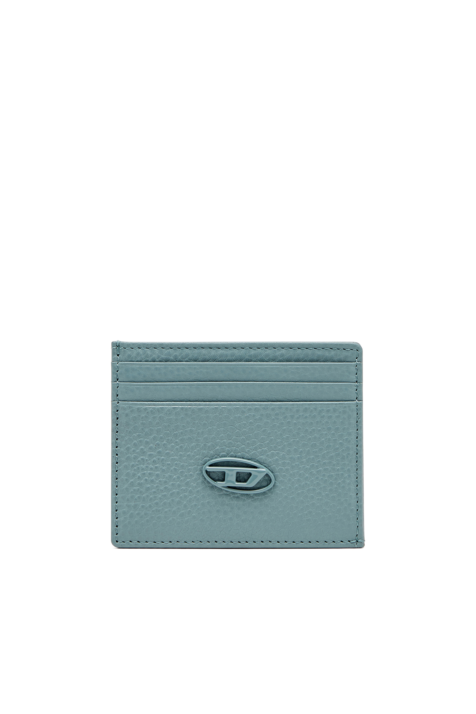 Diesel - CARD CASE, Male's カウレザーカードケース in ライトブルー - 1