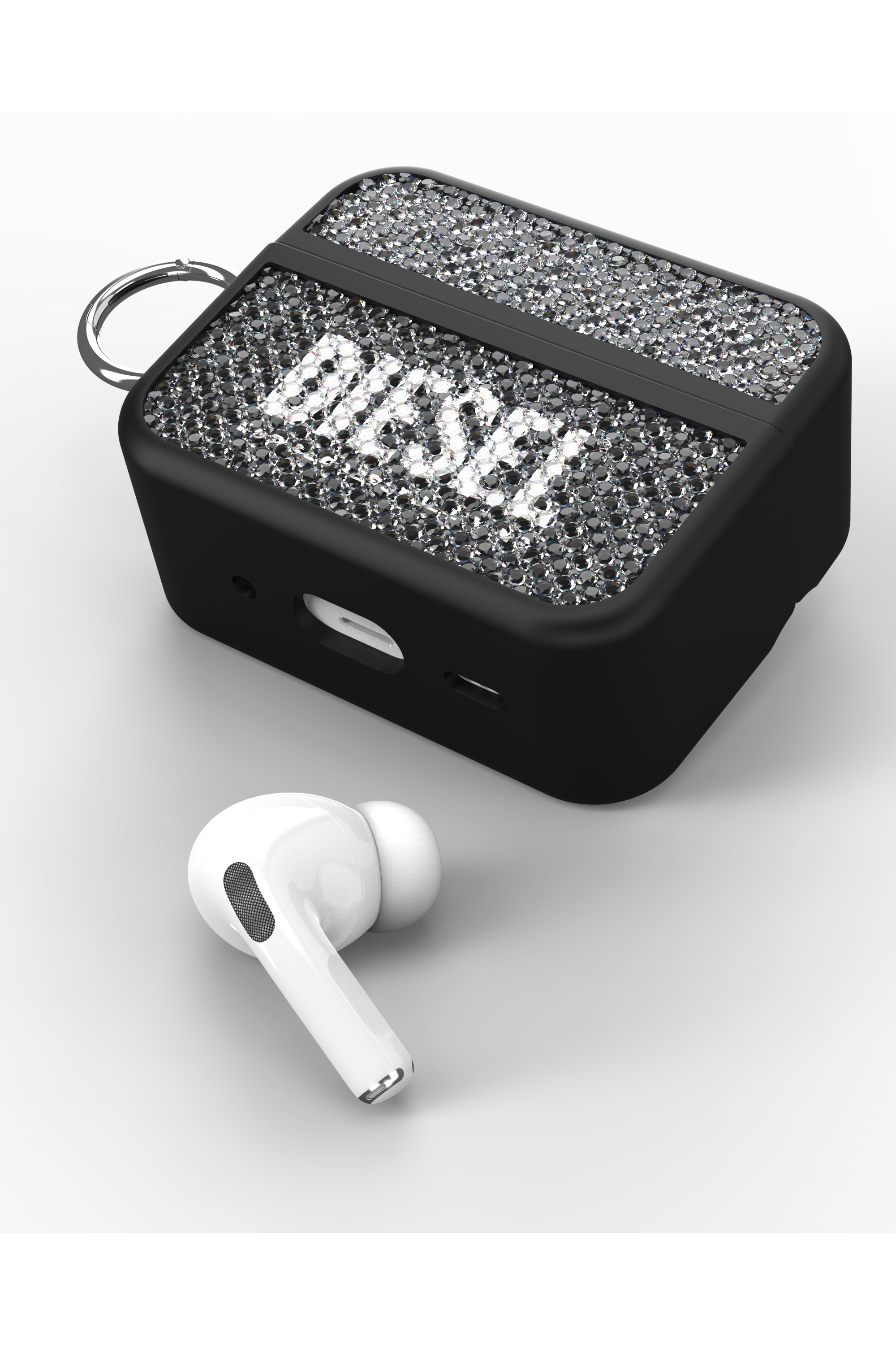 Diesel - 60195 AIRPOD CASE, Unisex's Swarovski Crystal Case for Airpods Pro / Pro 2 in ブラック - 3