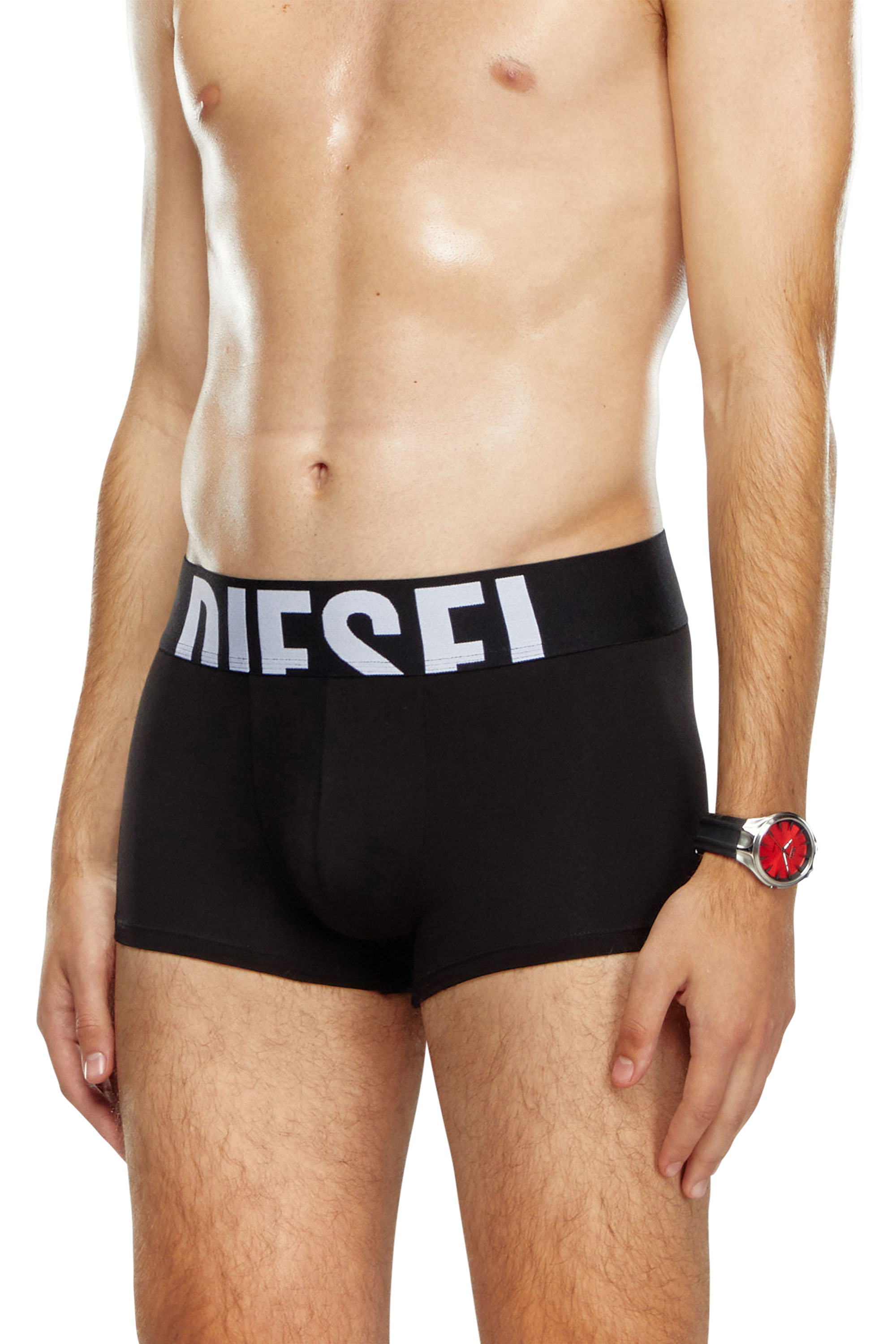 Diesel - UMBX-DAMIENTHREEPACK-5.5EL, Male's Three-pack boxer briefs in stretch cotton in ブラック - 2