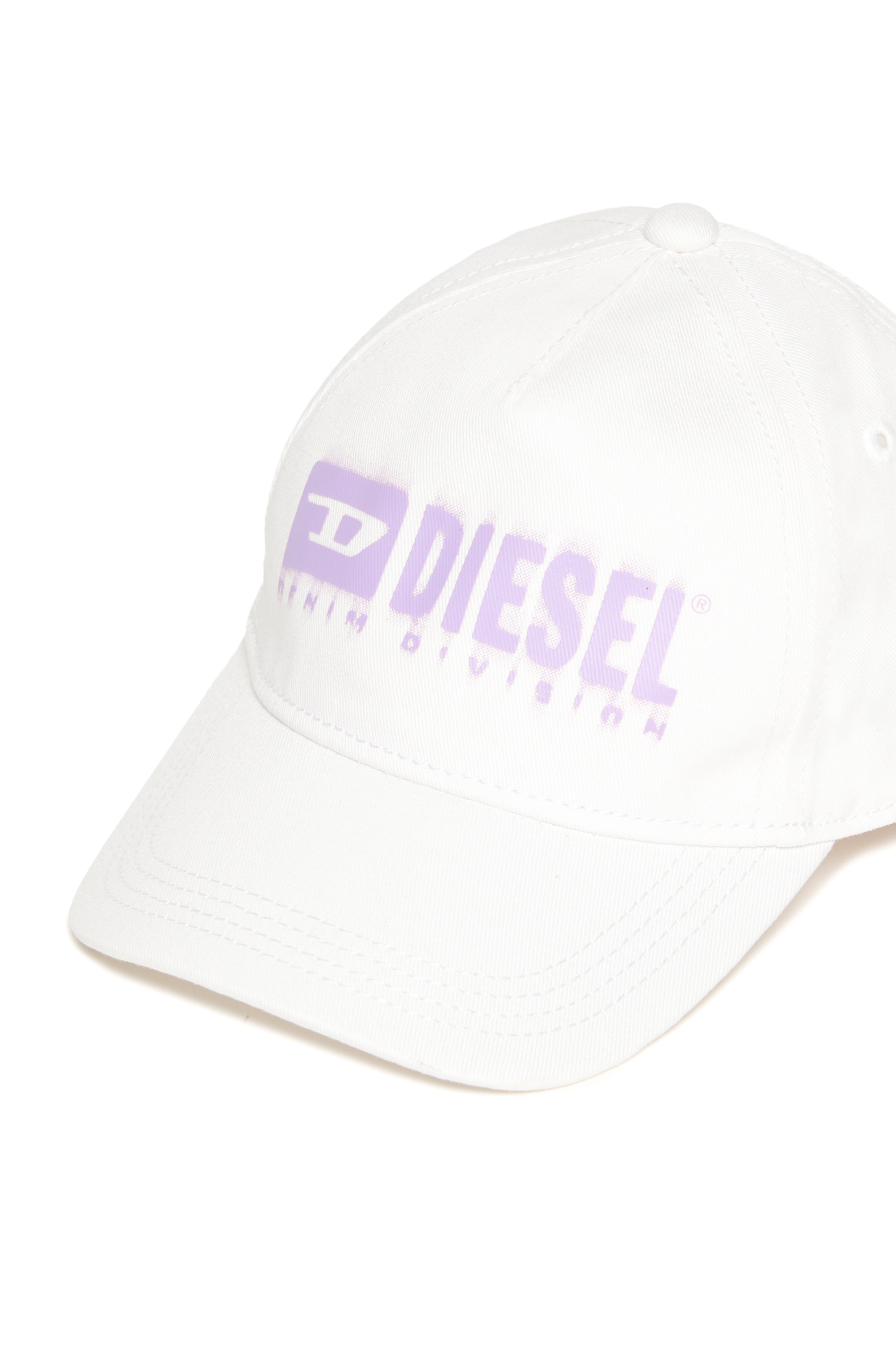 Diesel - FPRITTILB, Unisex's Denim baseball cap with dégradé logo in ホワイト - 3