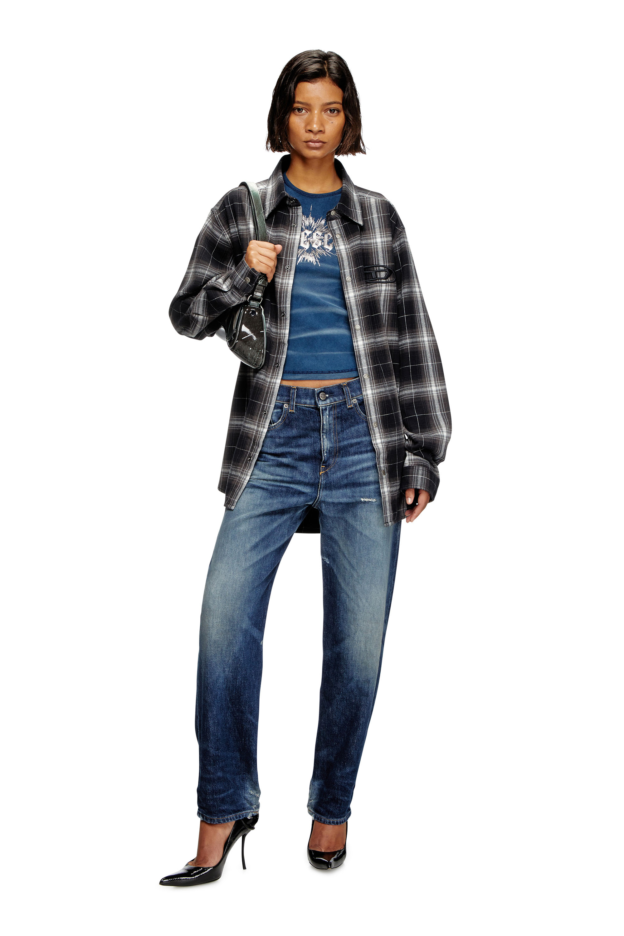 Diesel - Female's Boyfriend Jeans 2016 D-Air 09J56, ダークブルー - 2