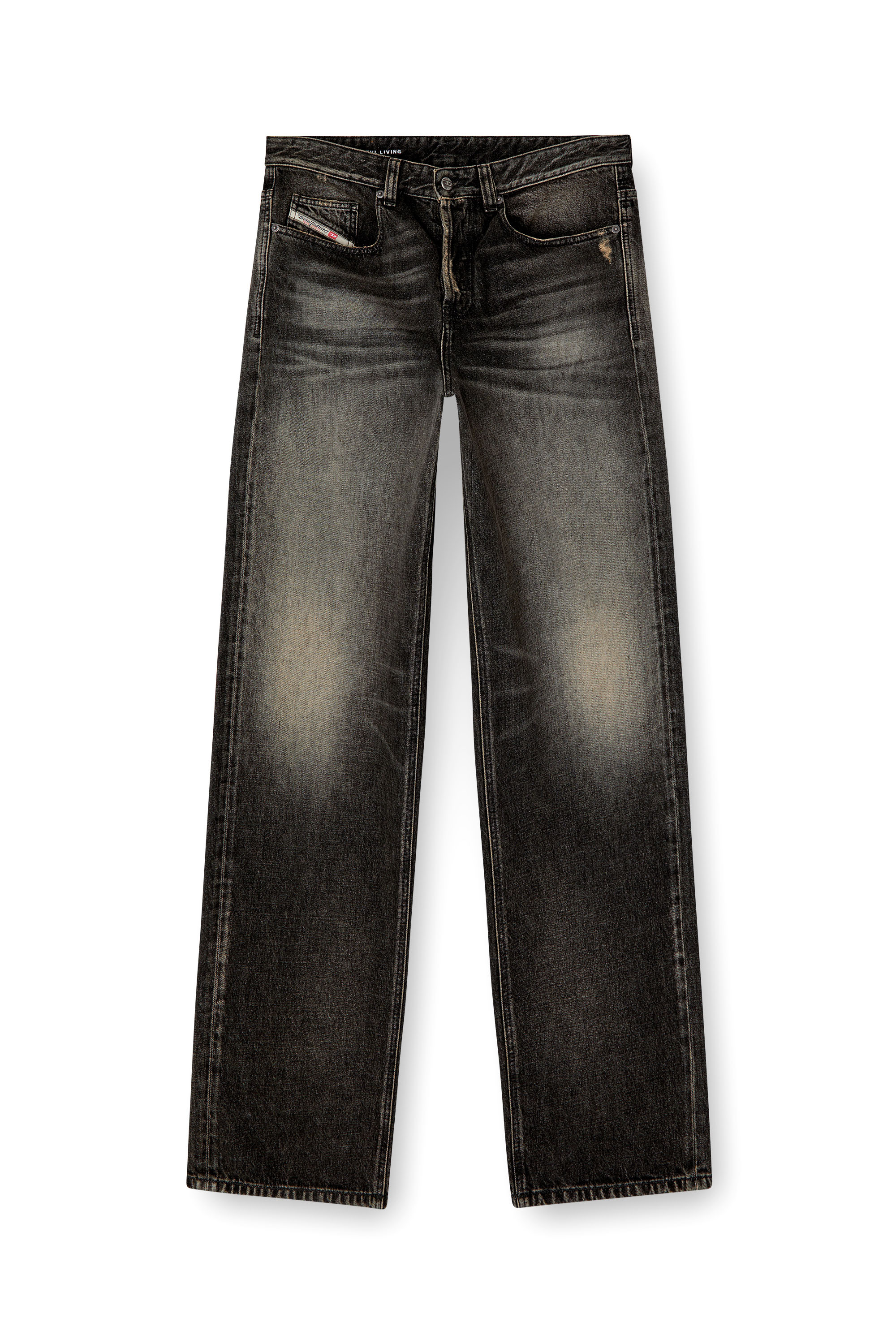 Diesel - Male's Relaxed Jeans 2001 D-Macro 007Z1, ブラック/ダークグレー - 3