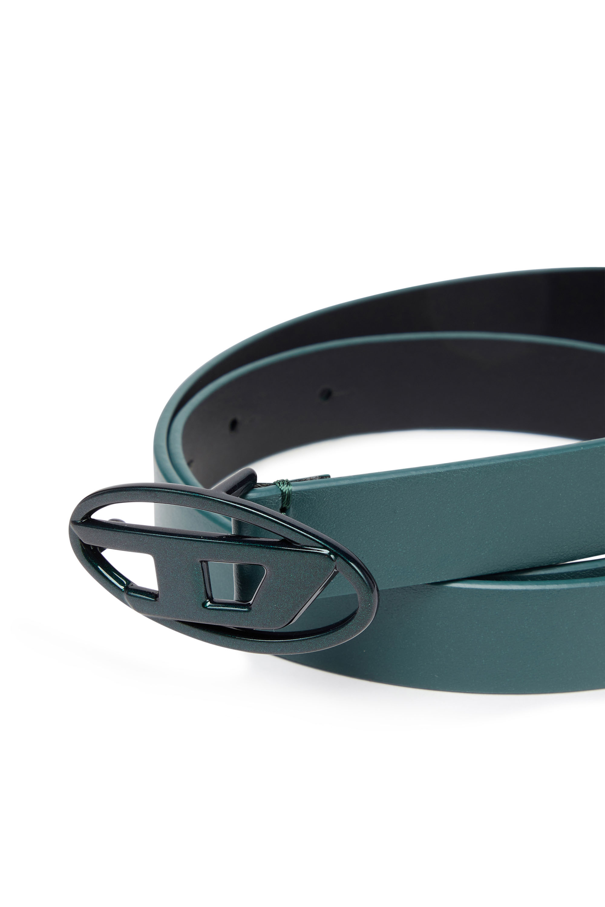 Diesel - B-1DR 20, Female Slim leather belt with iridescent buckle in マルチカラー - Image 3