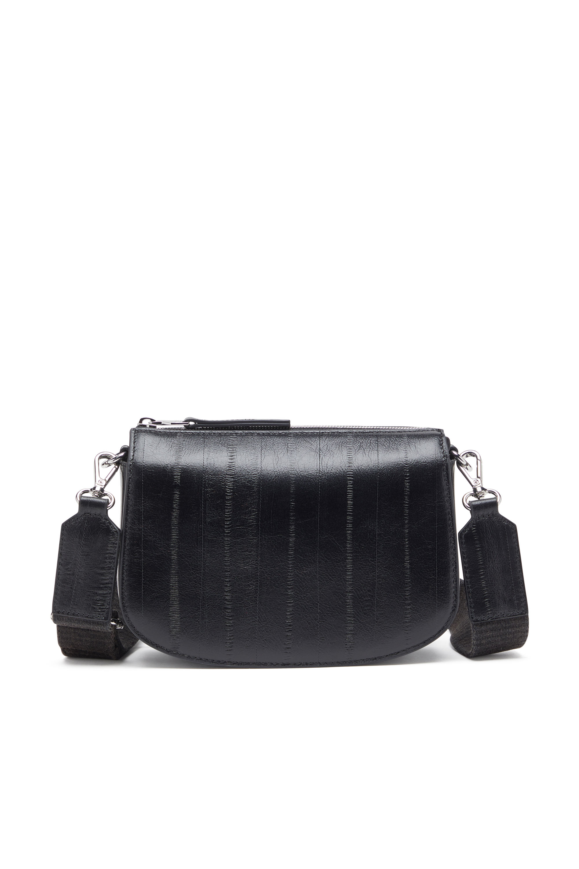 Diesel - 1DR CAMERA BAG, Male's 1DR-Camera bag in eel-effect leather in ブラック - 2