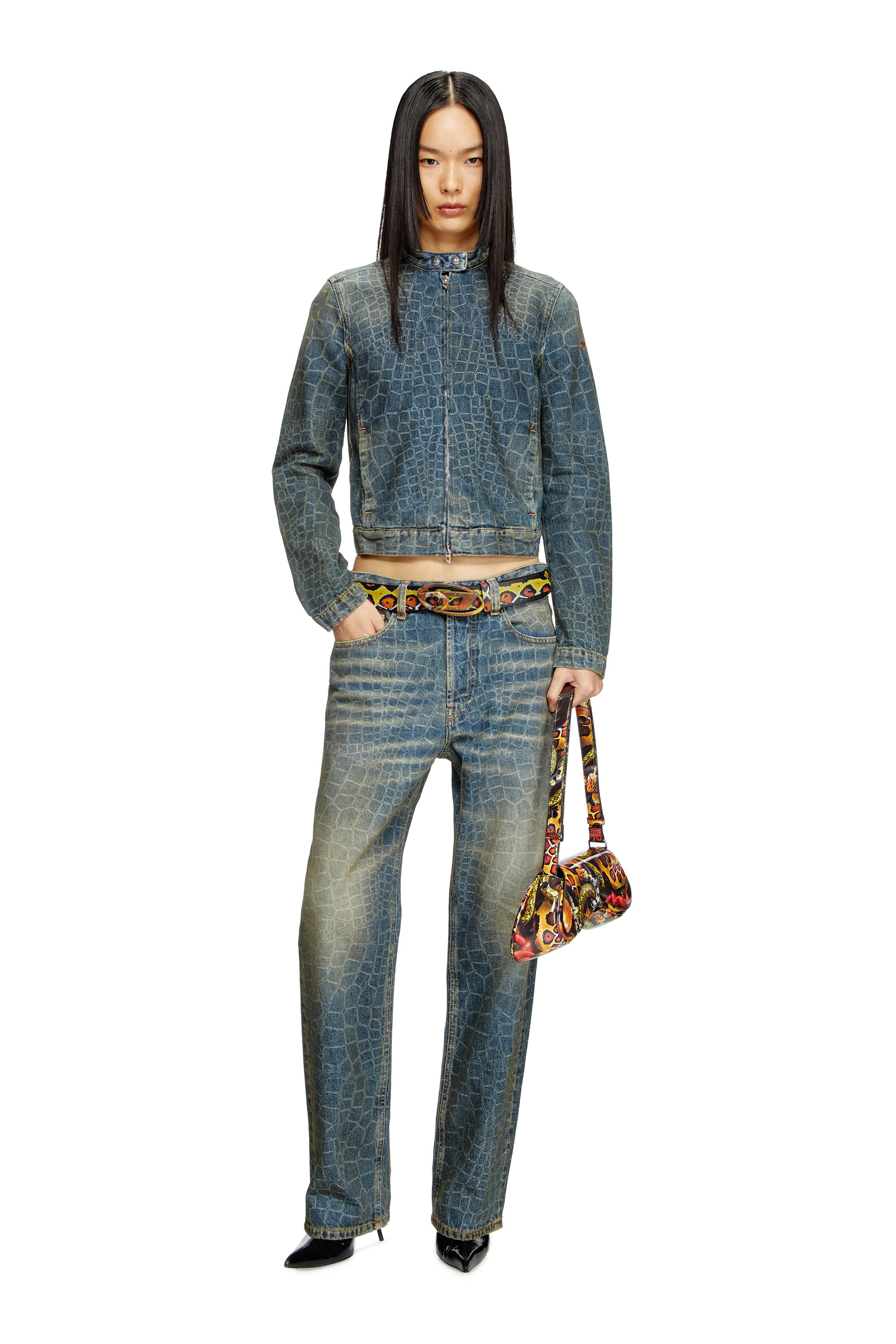 Diesel - Female's Regular Jeans 1988 D-Ark 007BU, ダークブルー - 2