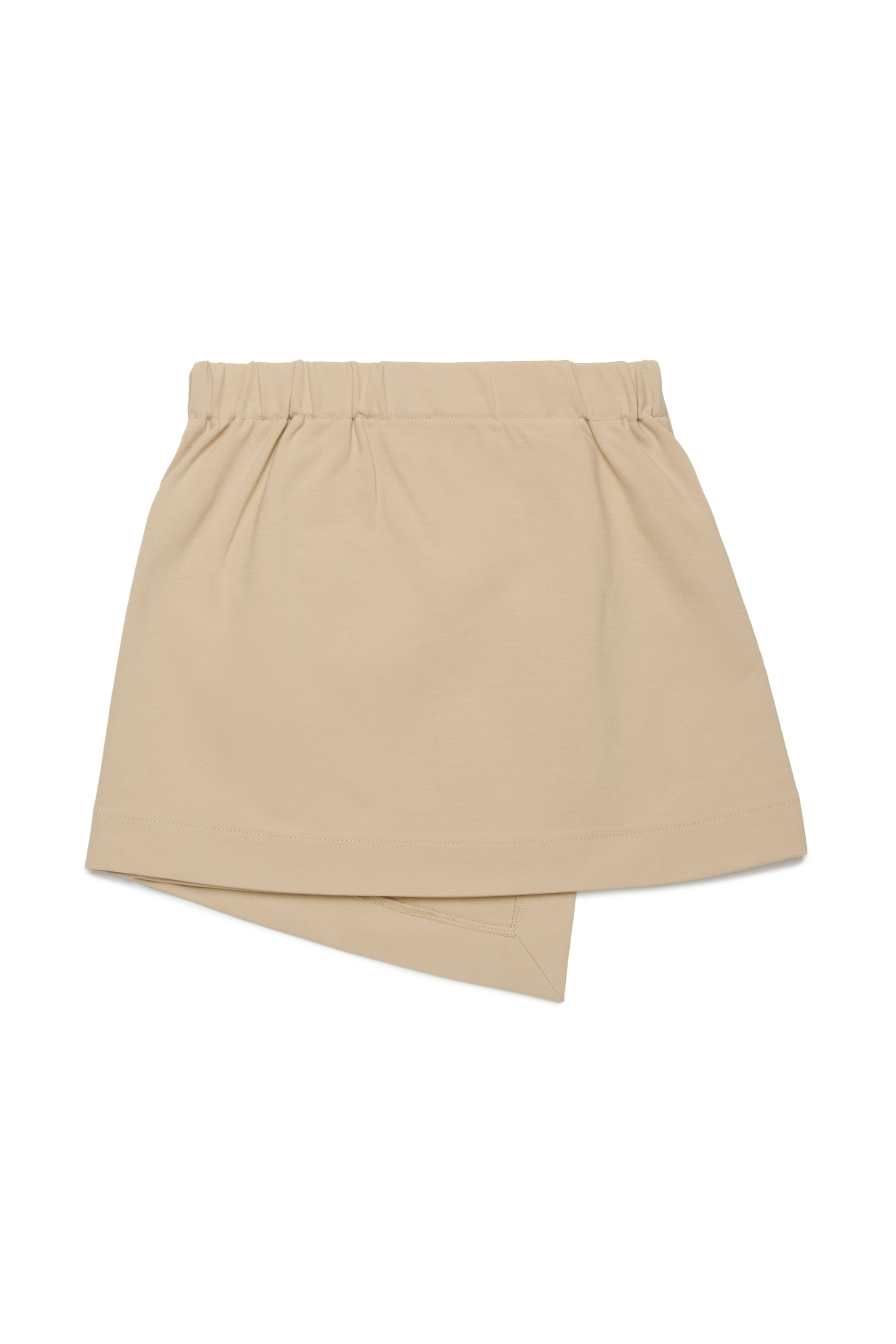 Diesel - GILSY, Female's Mini wrap skirt with embossed Oval D logo in ライトブラウン - 2