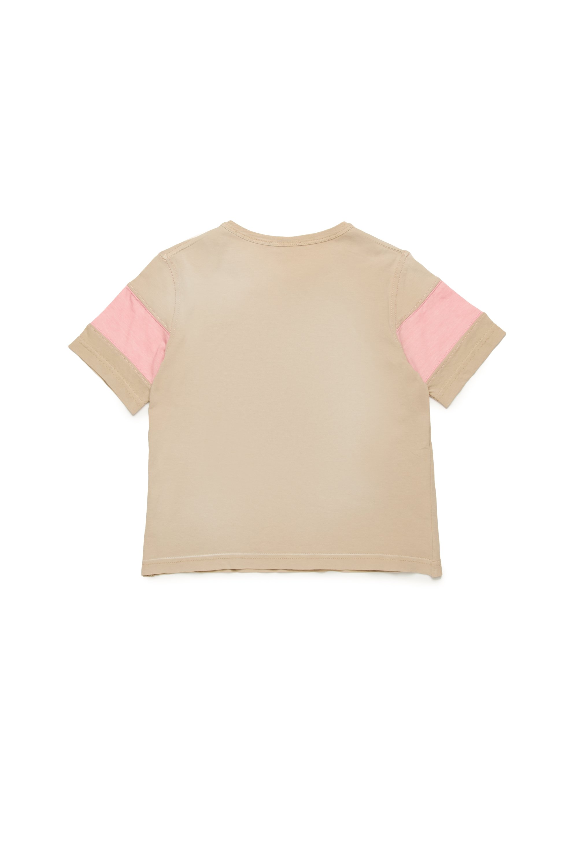 Diesel - TUNCUSL, Female's T-shirt with crystal outline logo in ライトブラウン - 2