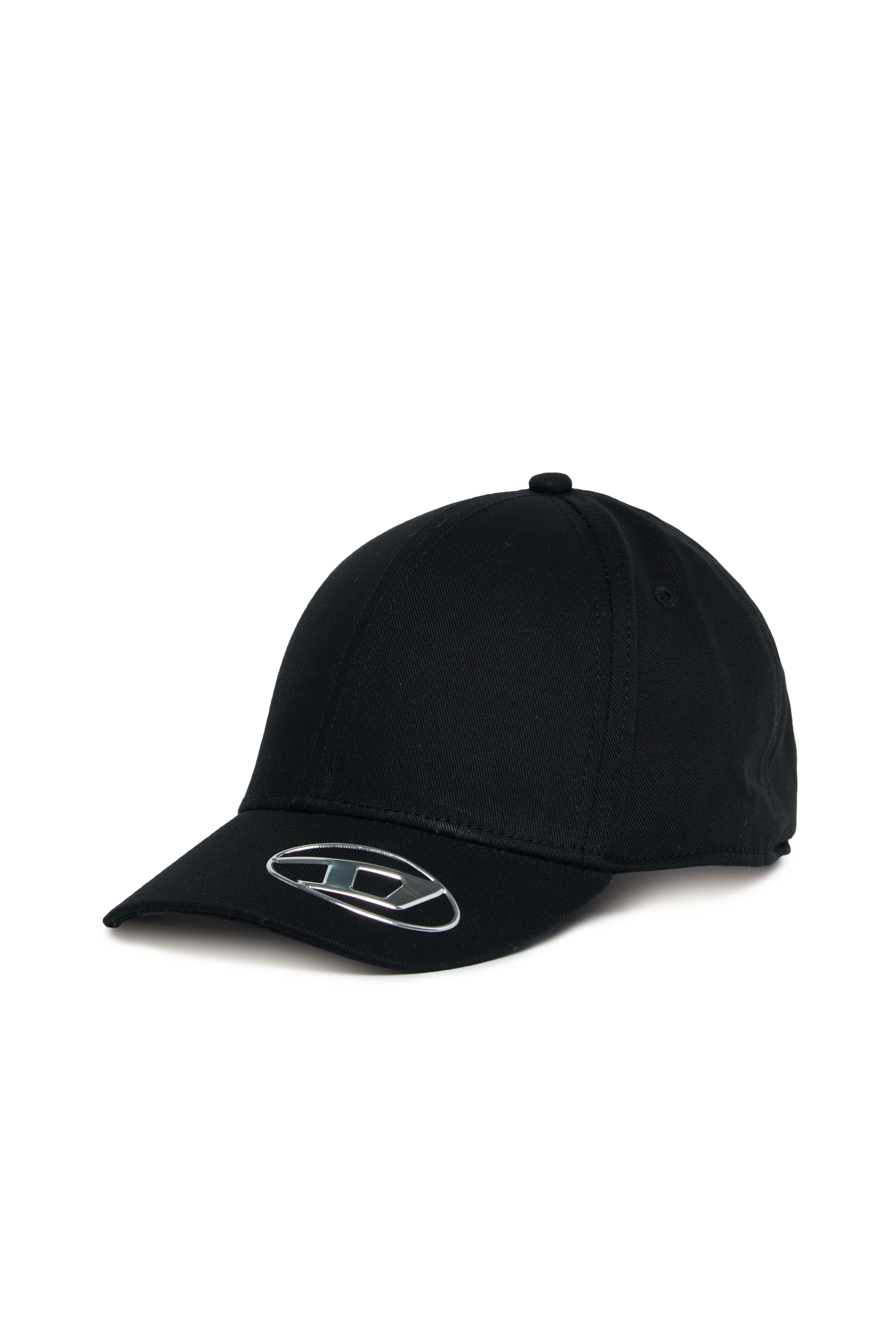 Diesel - FCEFFIL, Unisex Baseball cap with metallic Oval D logo in ブラック - Image 1