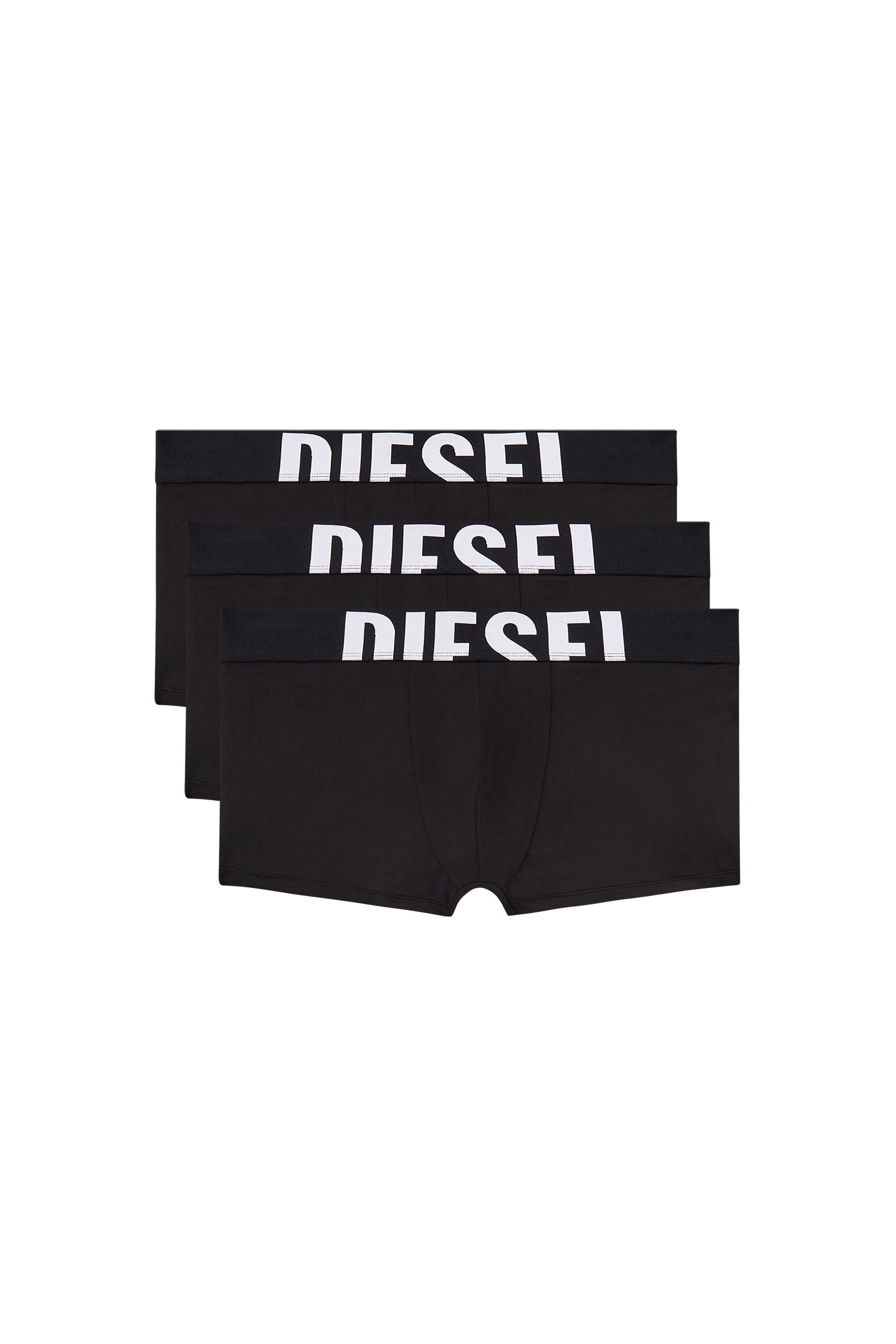 Diesel - DAMIEN-D-POP-3PACK-55, Male's Three-pack boxer briefs in microfibre in ブラック - 1