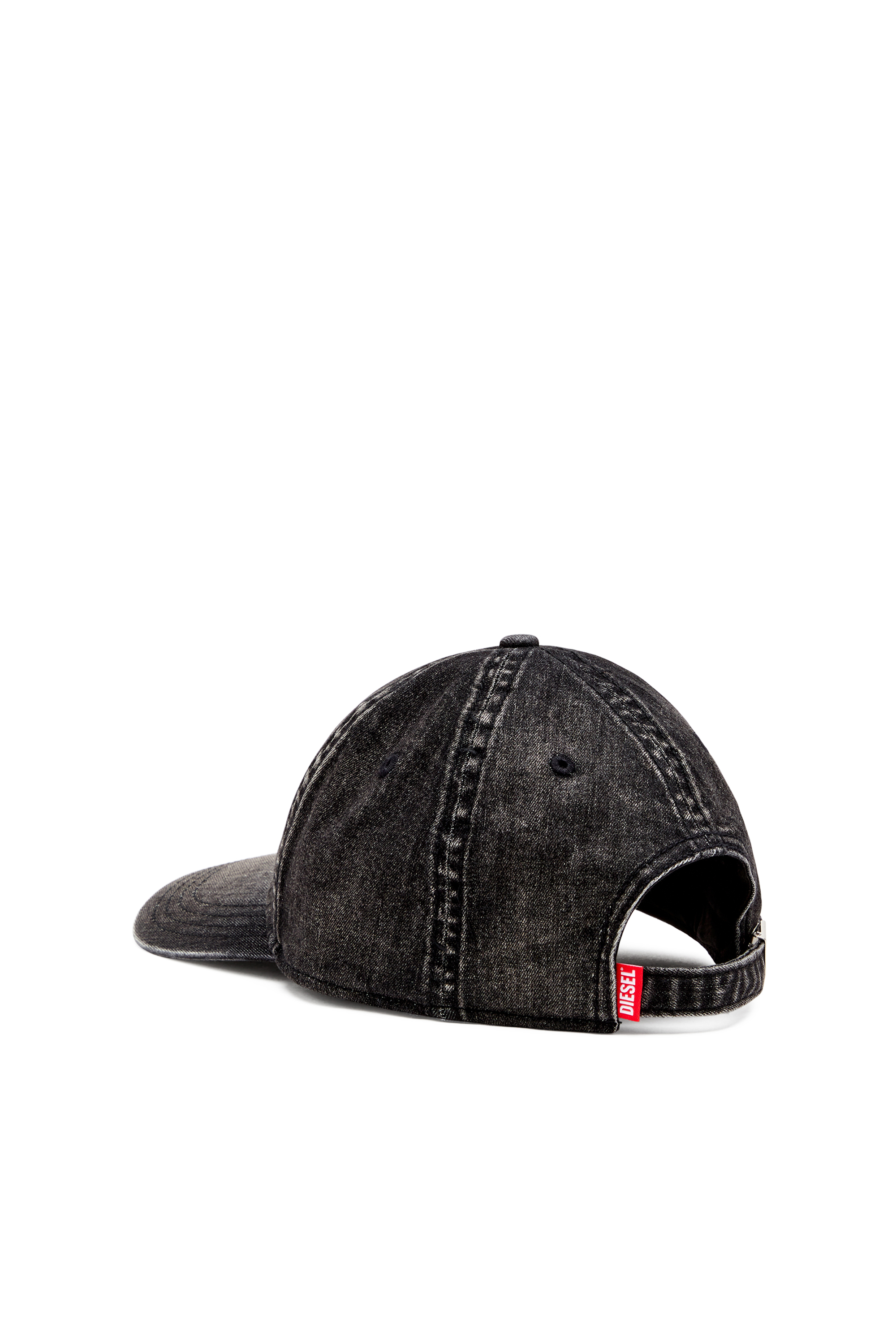 Diesel - C-GABLE-BLACK, Male's Light black stretch denim cap in ブラック - 2