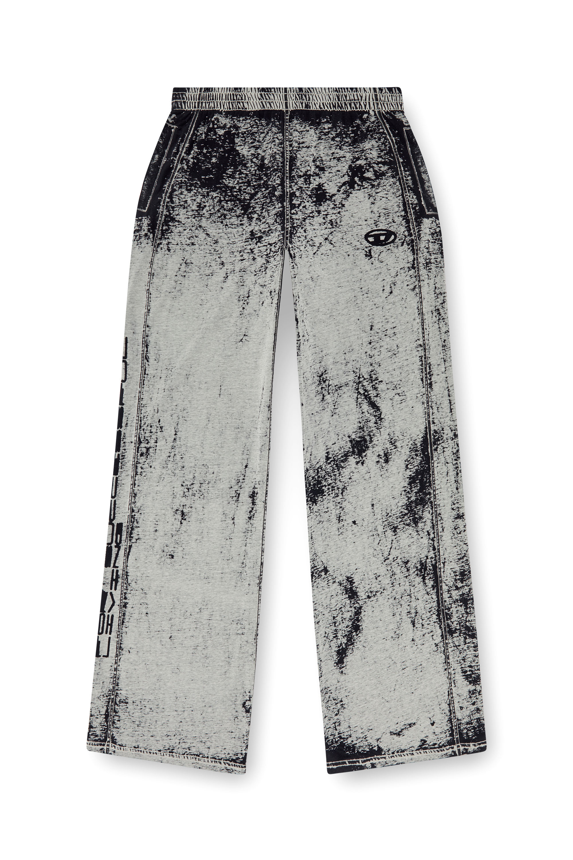 Diesel - P-LEO-DEV, Male Track pants in burnout plated jersey in マルチカラー - Image 5