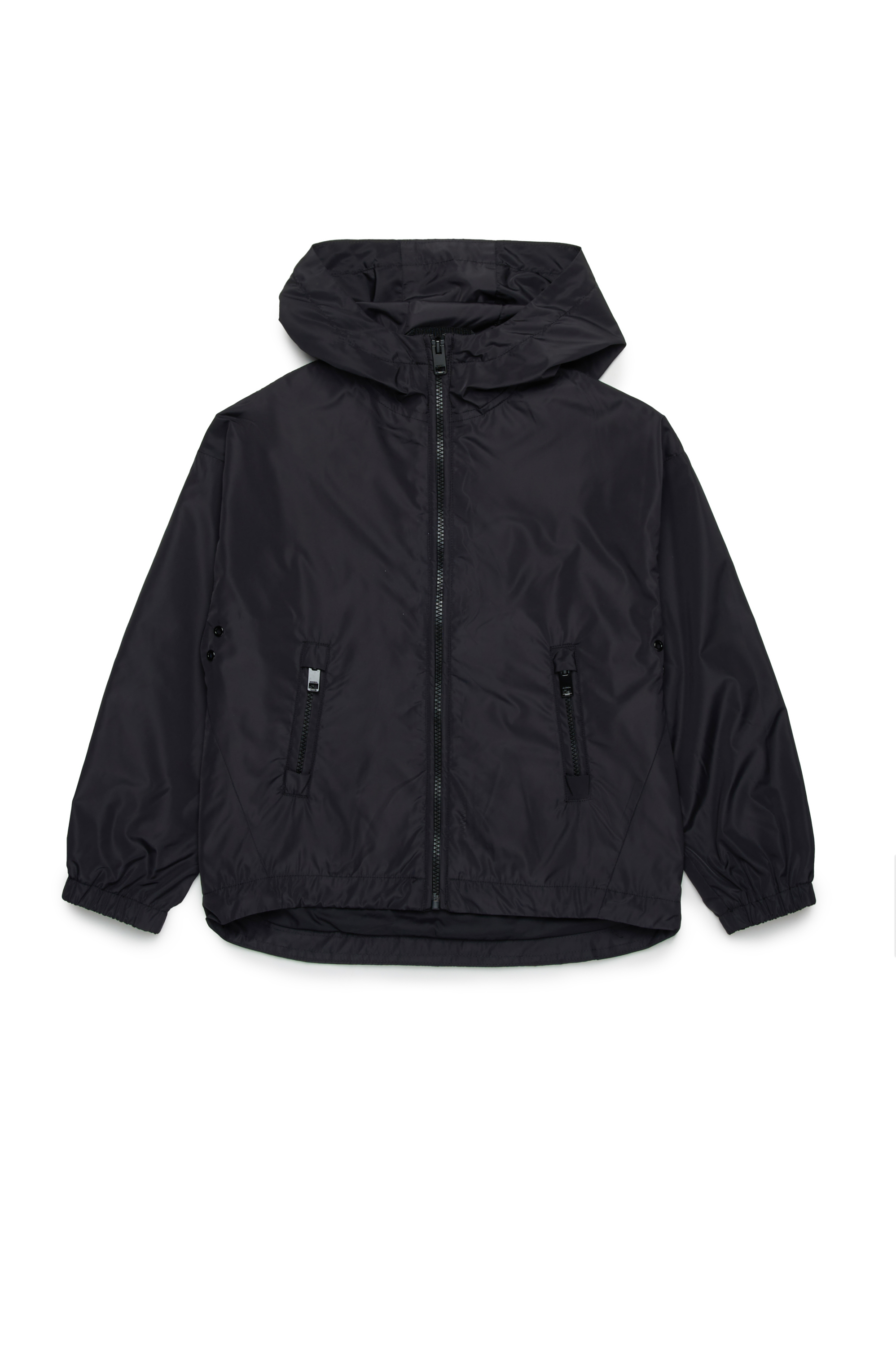 Diesel - JCLOG, Male's Windbreaker with mega Oval D print in ブラック - 1