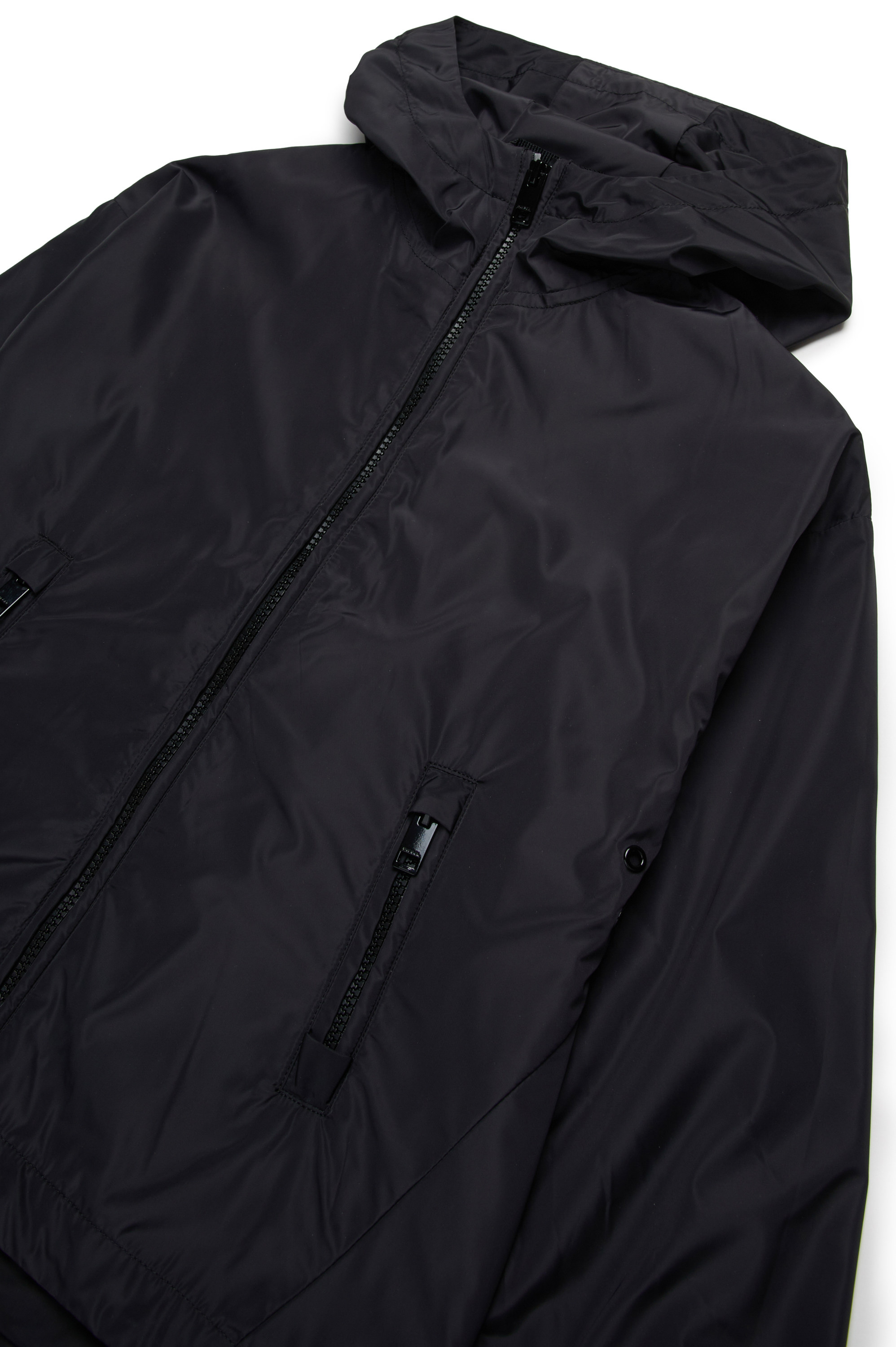 Diesel - JCLOG, Male's Windbreaker with mega Oval D print in ブラック - 3