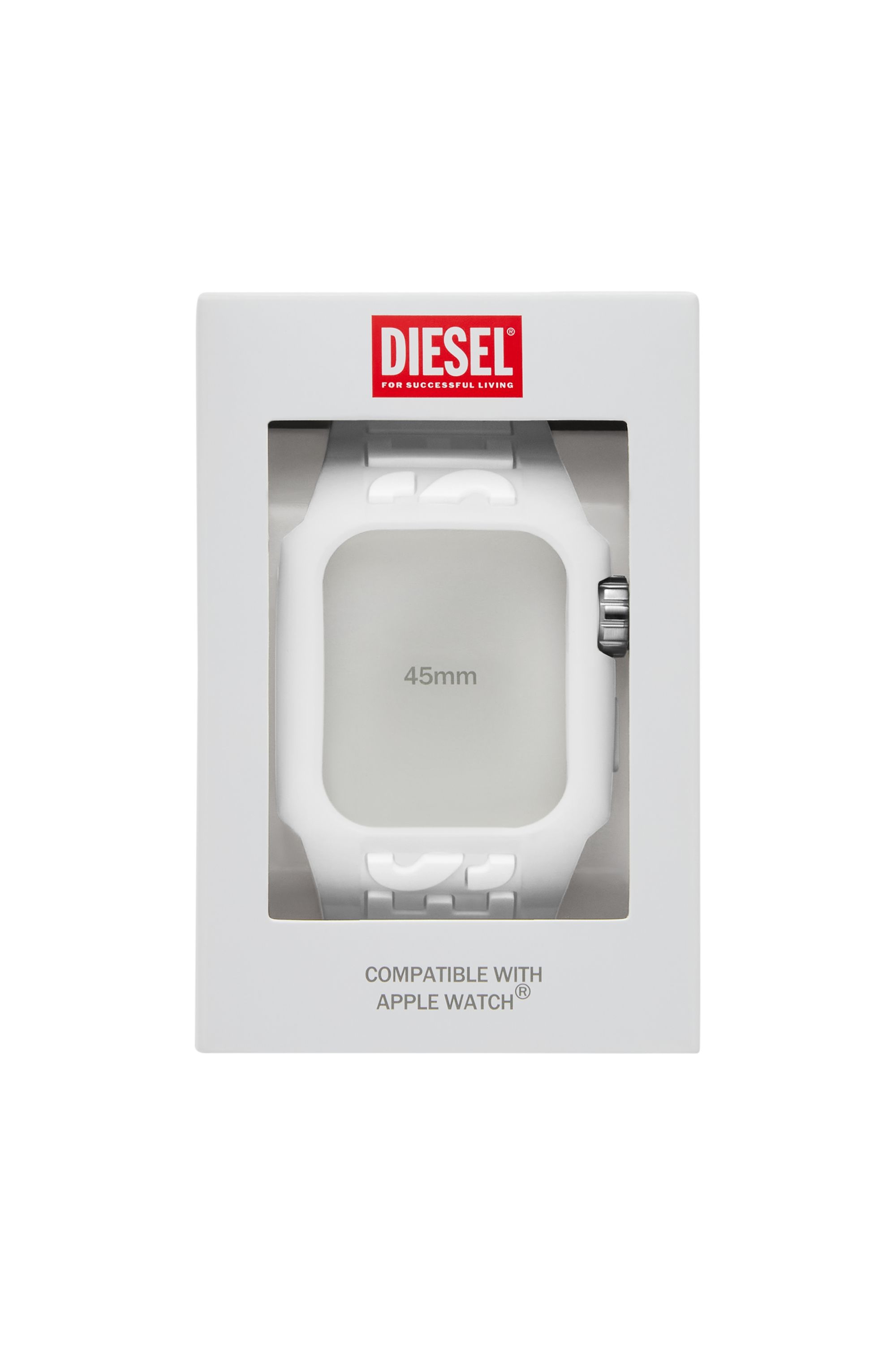 Diesel - DSS021, Male's White TPU Unibody Band for Apple Watch® in ホワイト - 2