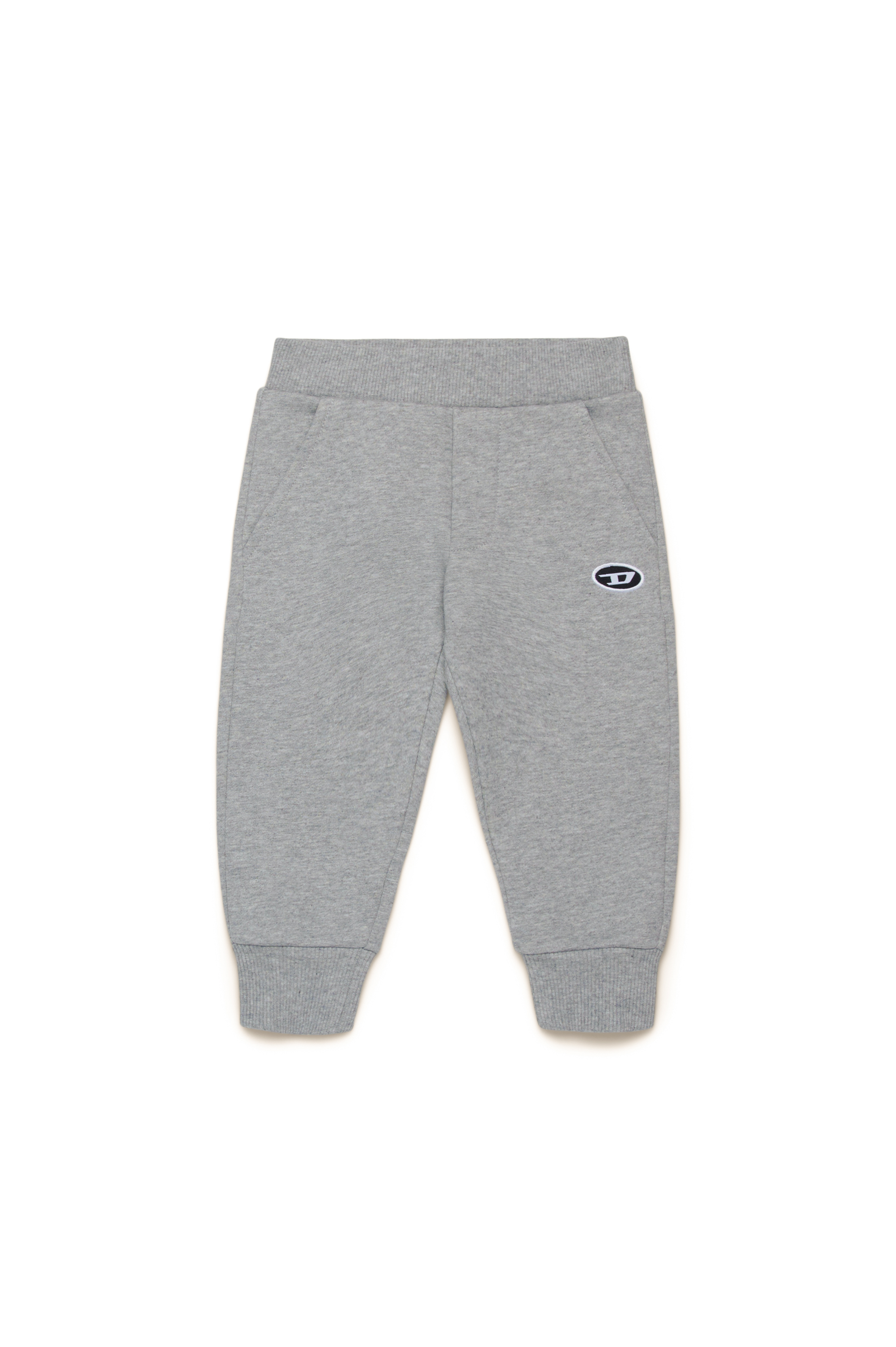 Diesel - PTARYDOVALPJB, Male Sweatpants with Oval D patch in グレー - Image 1