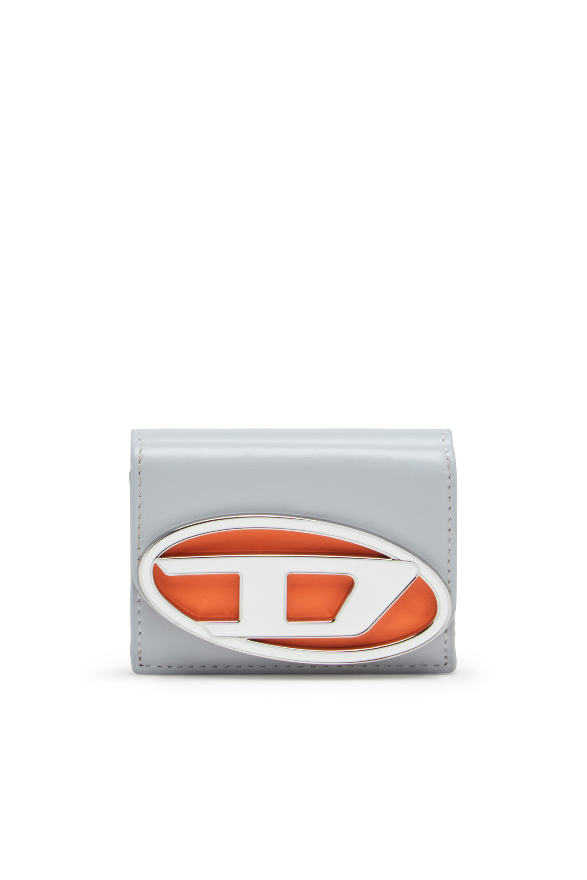 Diesel - 1DR TRI FOLD COIN XS II, Female's Leather tri-fold wallet in グレー - 1