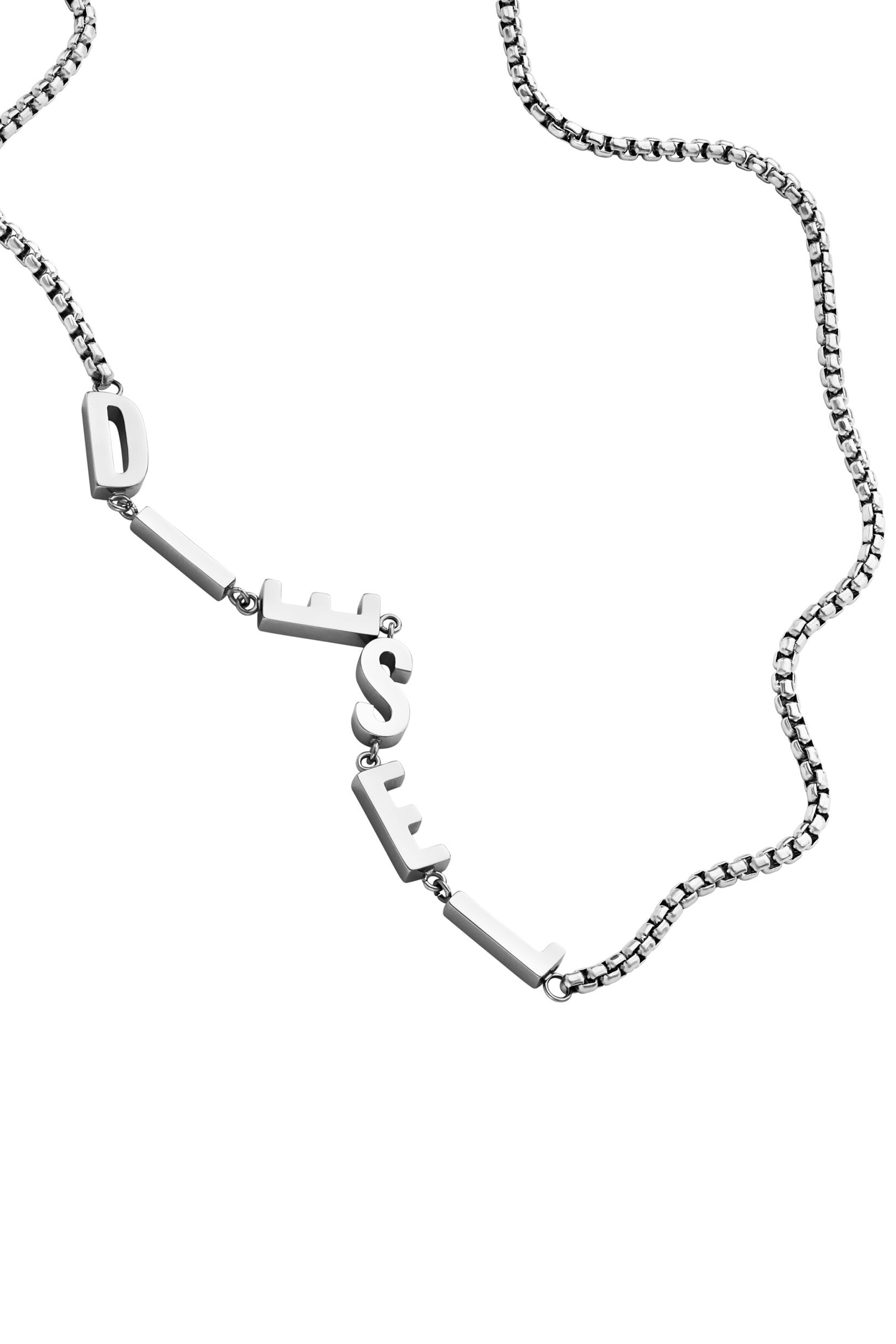 Diesel - DX1491, Male Stainless steel chain necklace in シルバー - Image 1