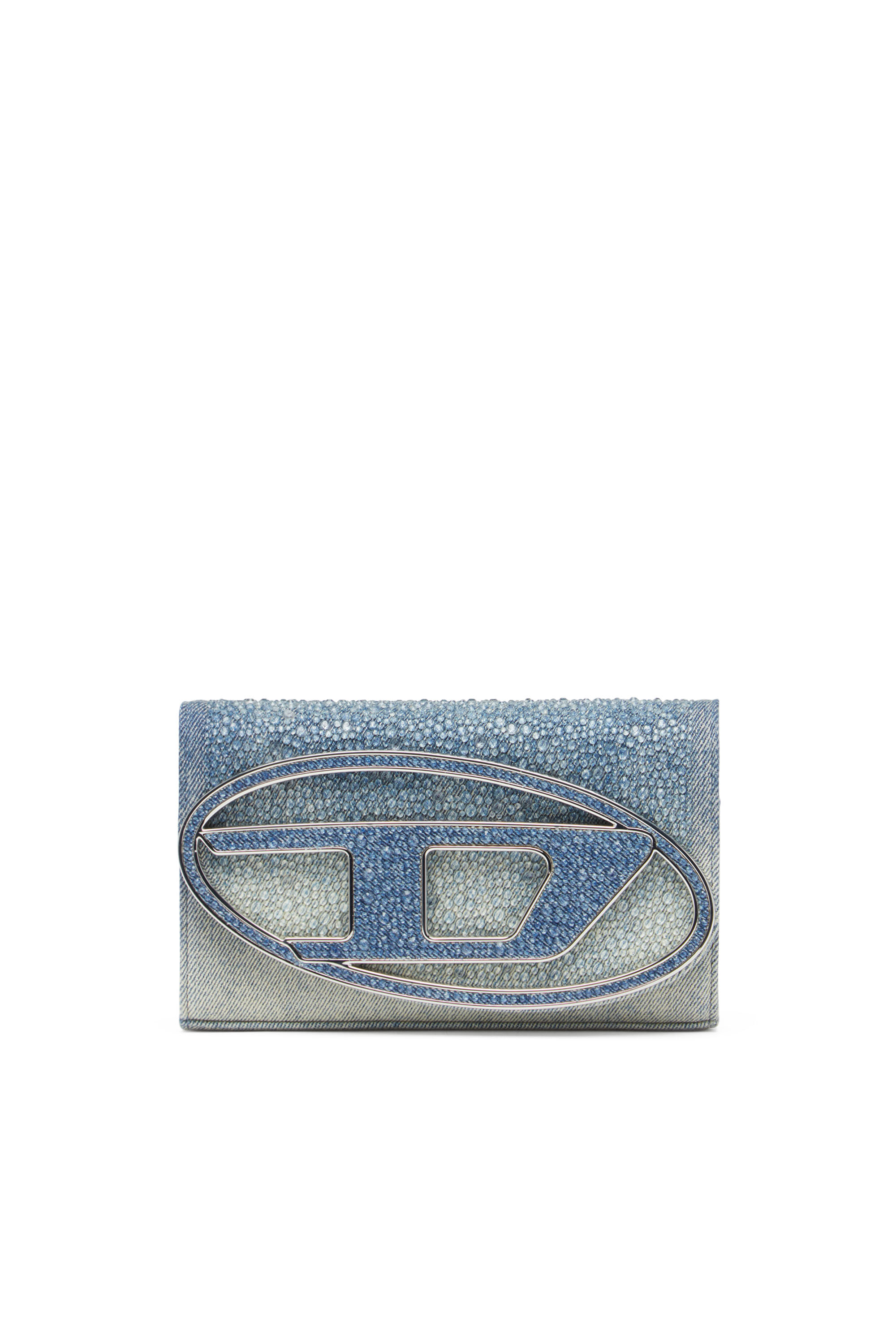 Diesel - 1DR WALLET STRAP, Female's Wallet purse in crystal denim in ブルー - 1