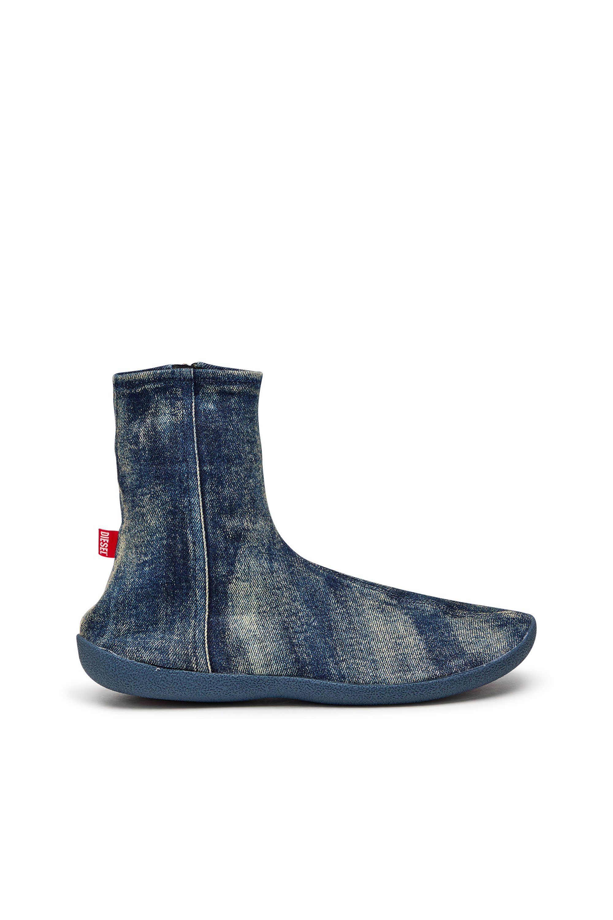 Diesel - D-SHOCK BT, Male's D-Shock Bt-Socks boots in solarised denim in ブルー - 1