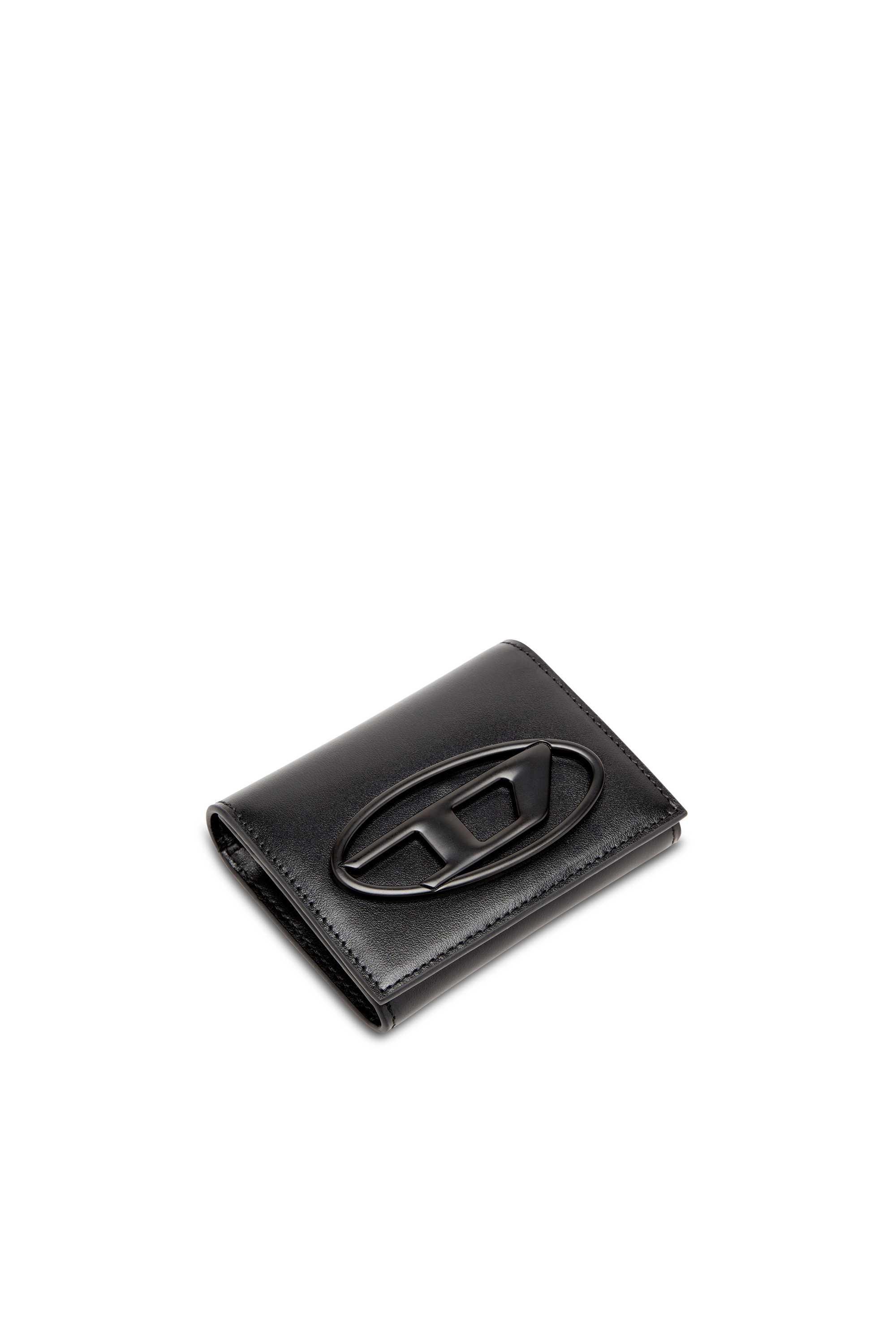 Diesel - HOLI-D CARD HOLDER S II, Male's Bi-fold leather card holder in ブラック - 4