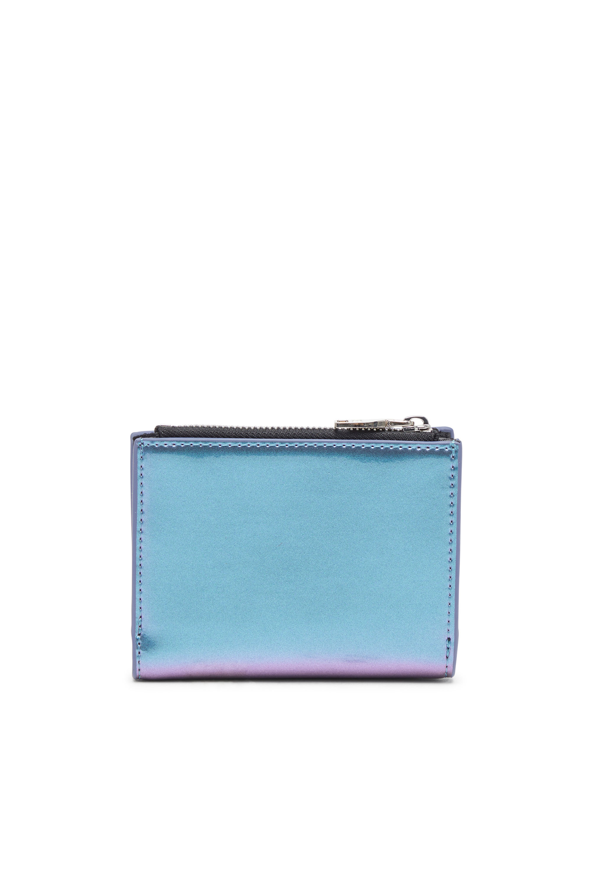 Diesel - 1DR BI-FOLD ZIP II, Female's Small iridescent wallet in アジュール - 2