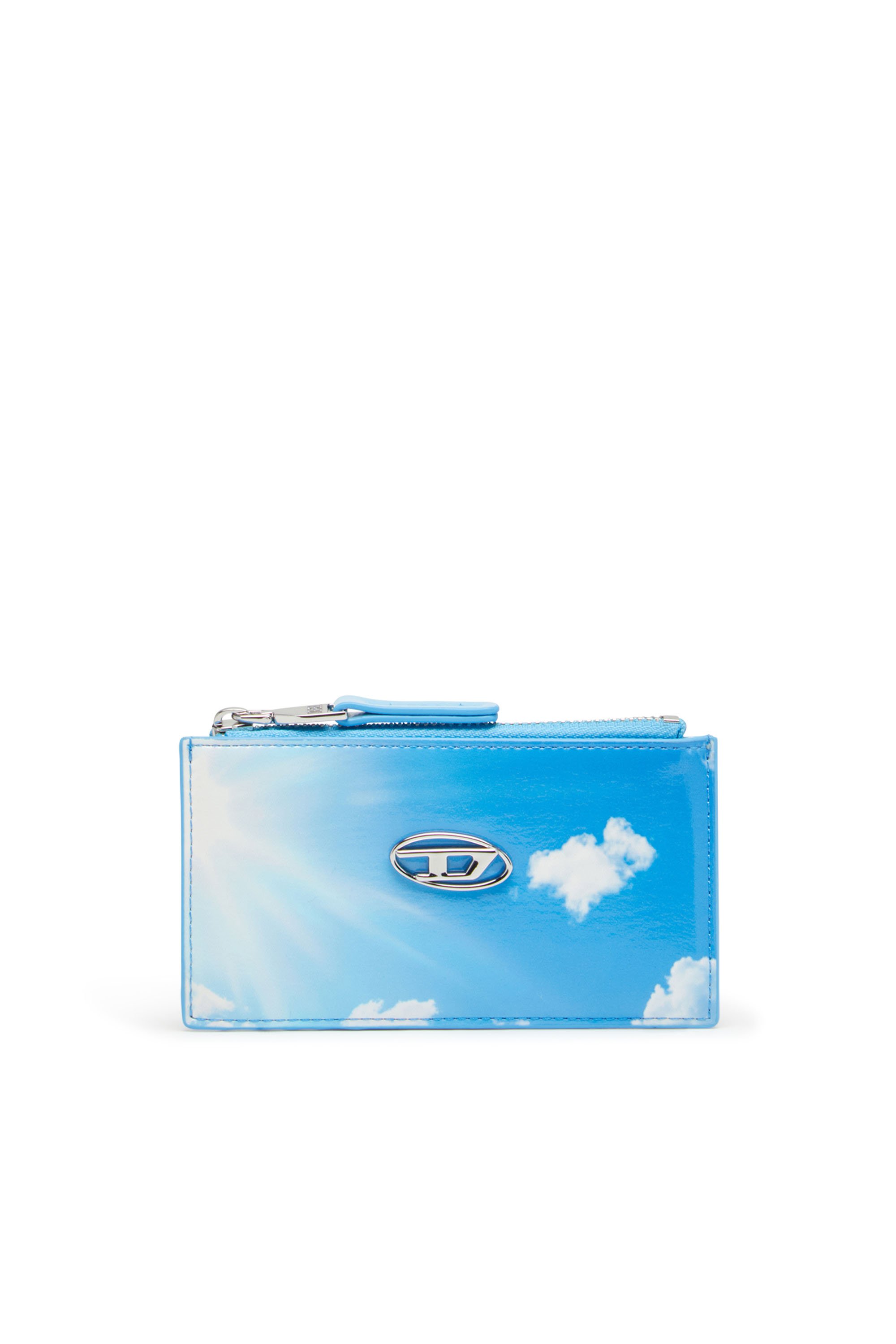 Diesel - PLAY CARD HOLDER III, Female's Card holder in printed glossy PU in ライトブルー - 2