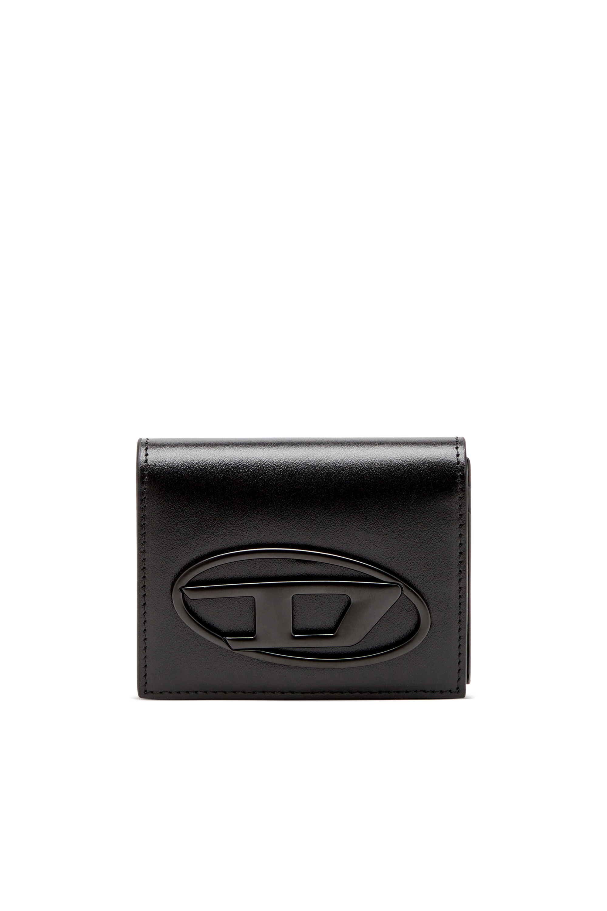 Diesel - HOLI-D CARD HOLDER S II, Male's Bi-fold leather card holder in ブラック - 1