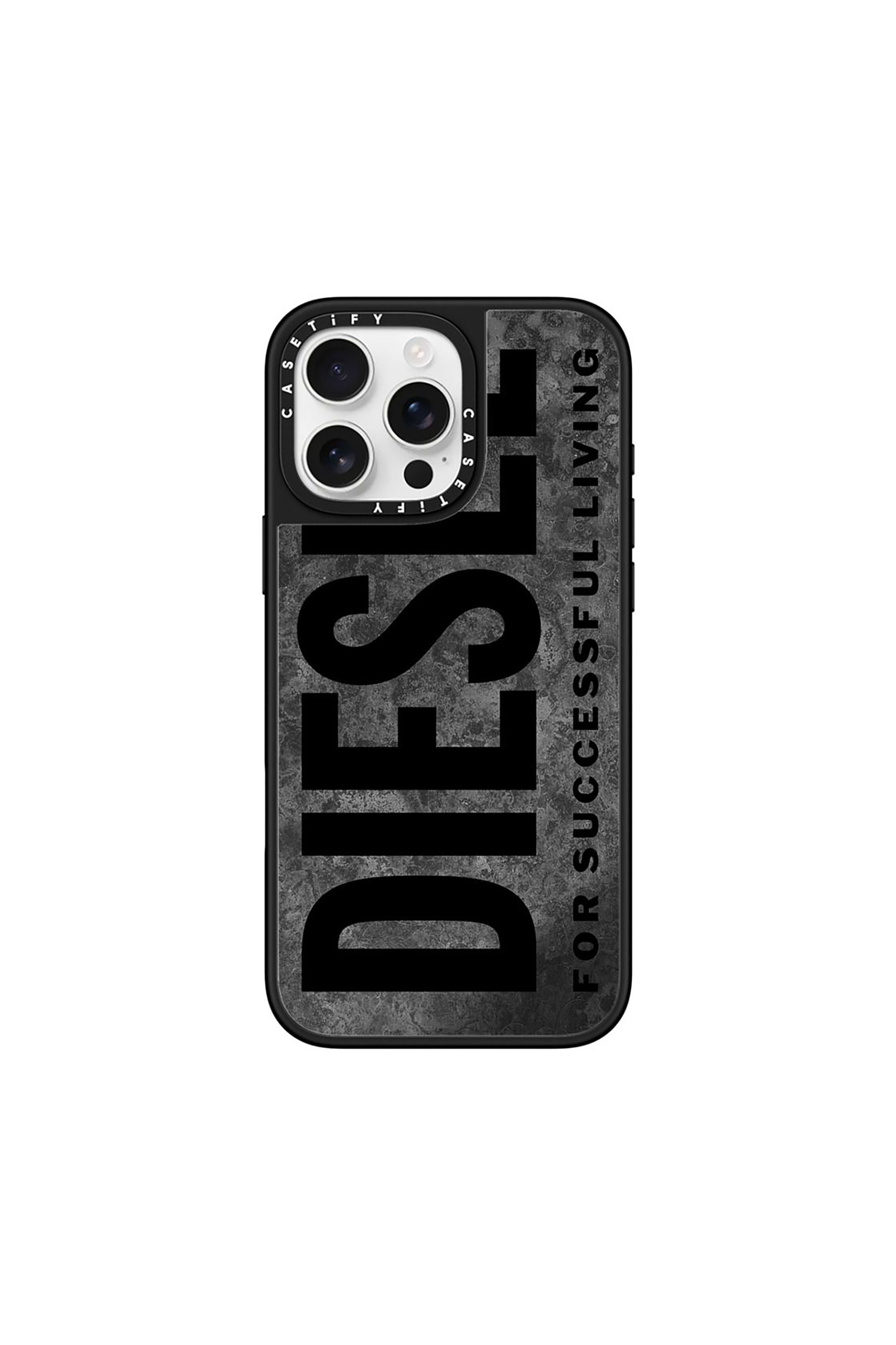 Diesel - 60323 CASETIFY MOULDED CASE, Unisex's IPHONE 16 PRO MAX in グレー/ブラック - 1